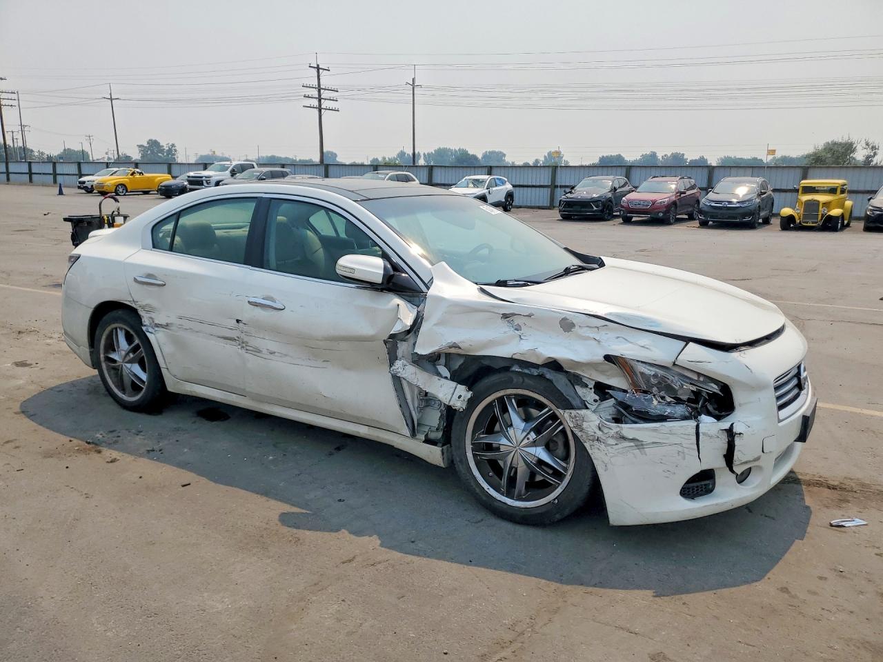 2012 Nissan Maxima 3.5 S White vin: 1N4AA5AP8CC861493