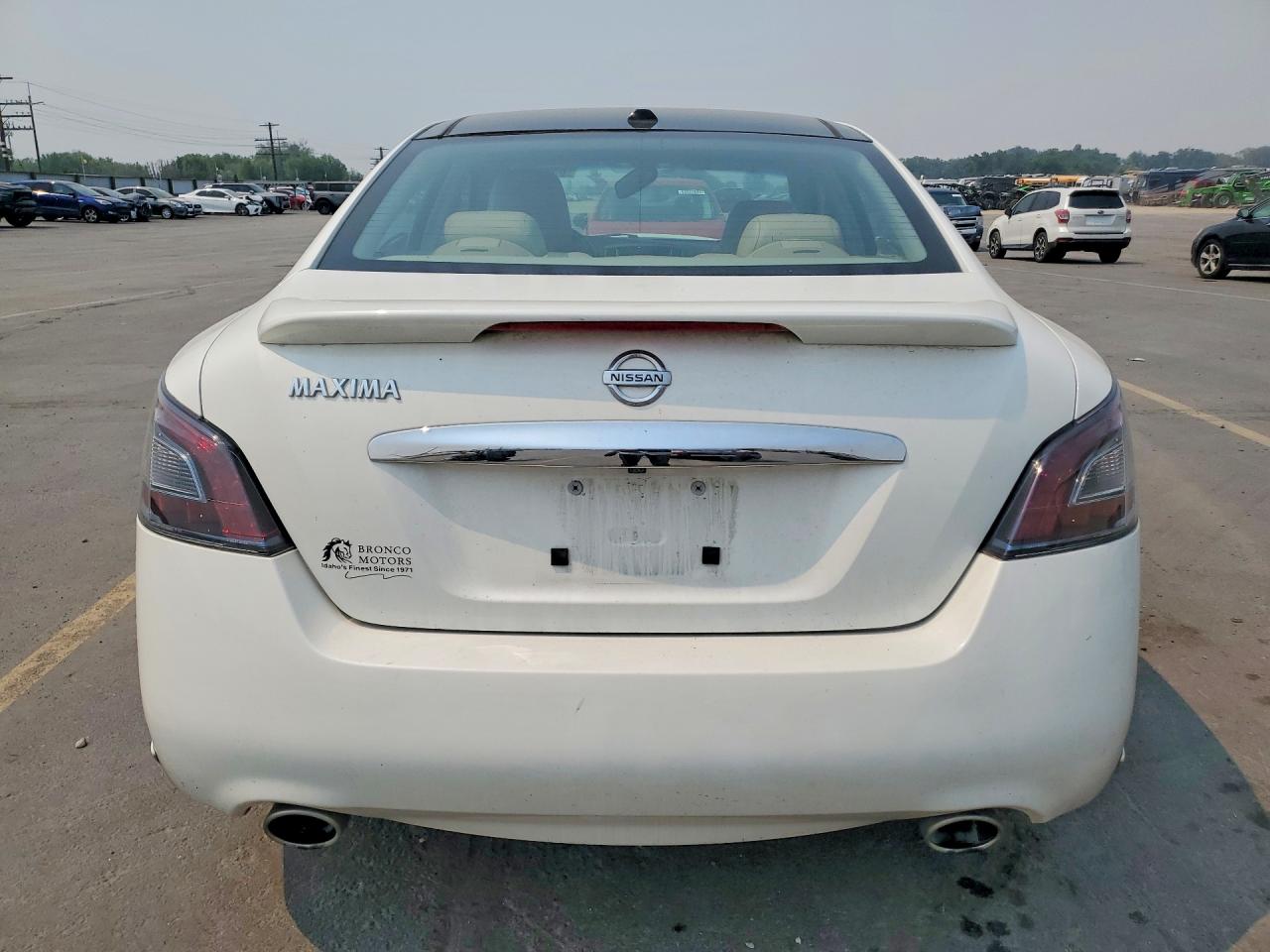 2012 Nissan Maxima 3.5 S White vin: 1N4AA5AP8CC861493