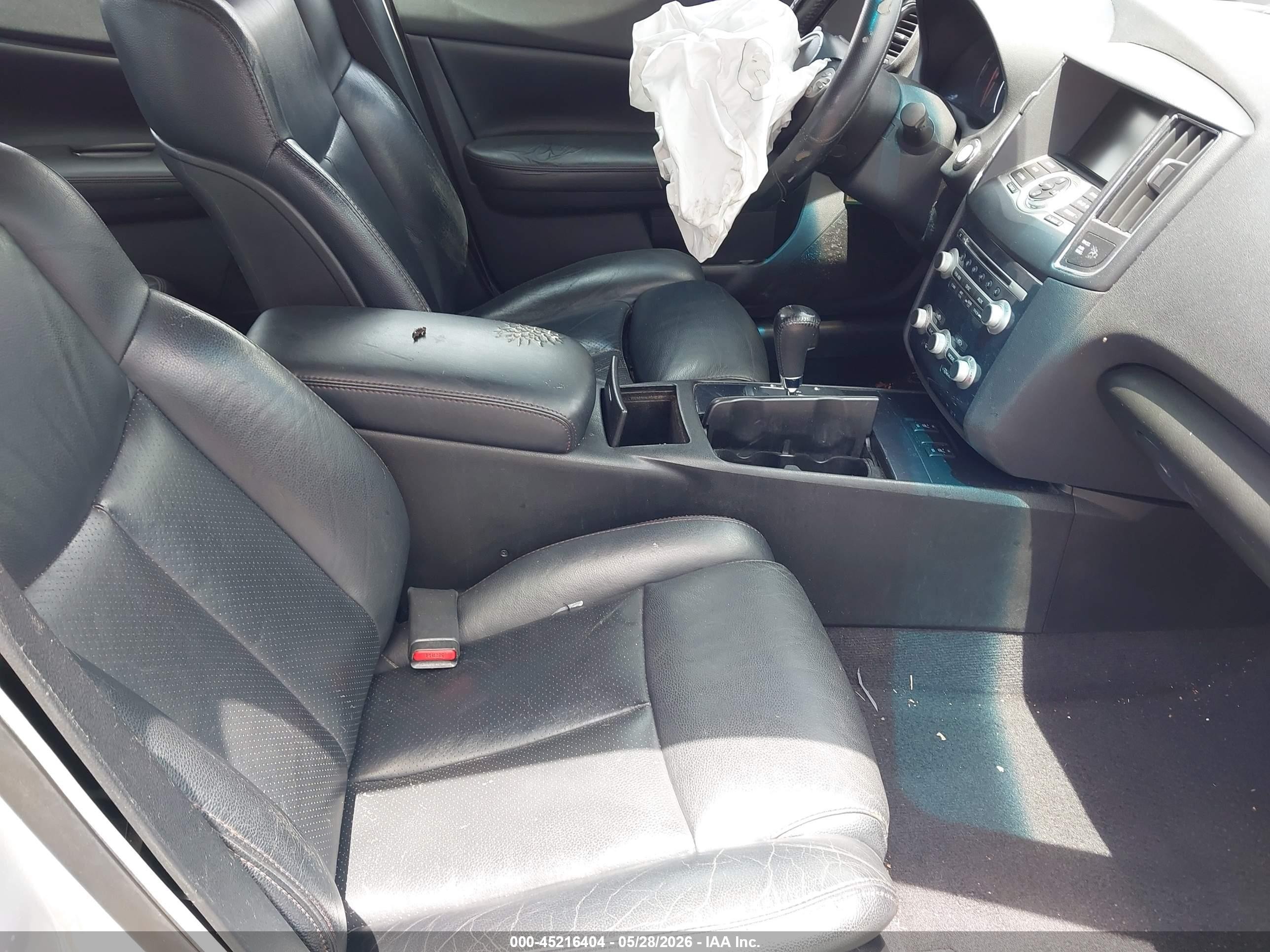 2012 Nissan Maxima 3.5 Sv Silver vin: 1N4AA5AP8CC864247