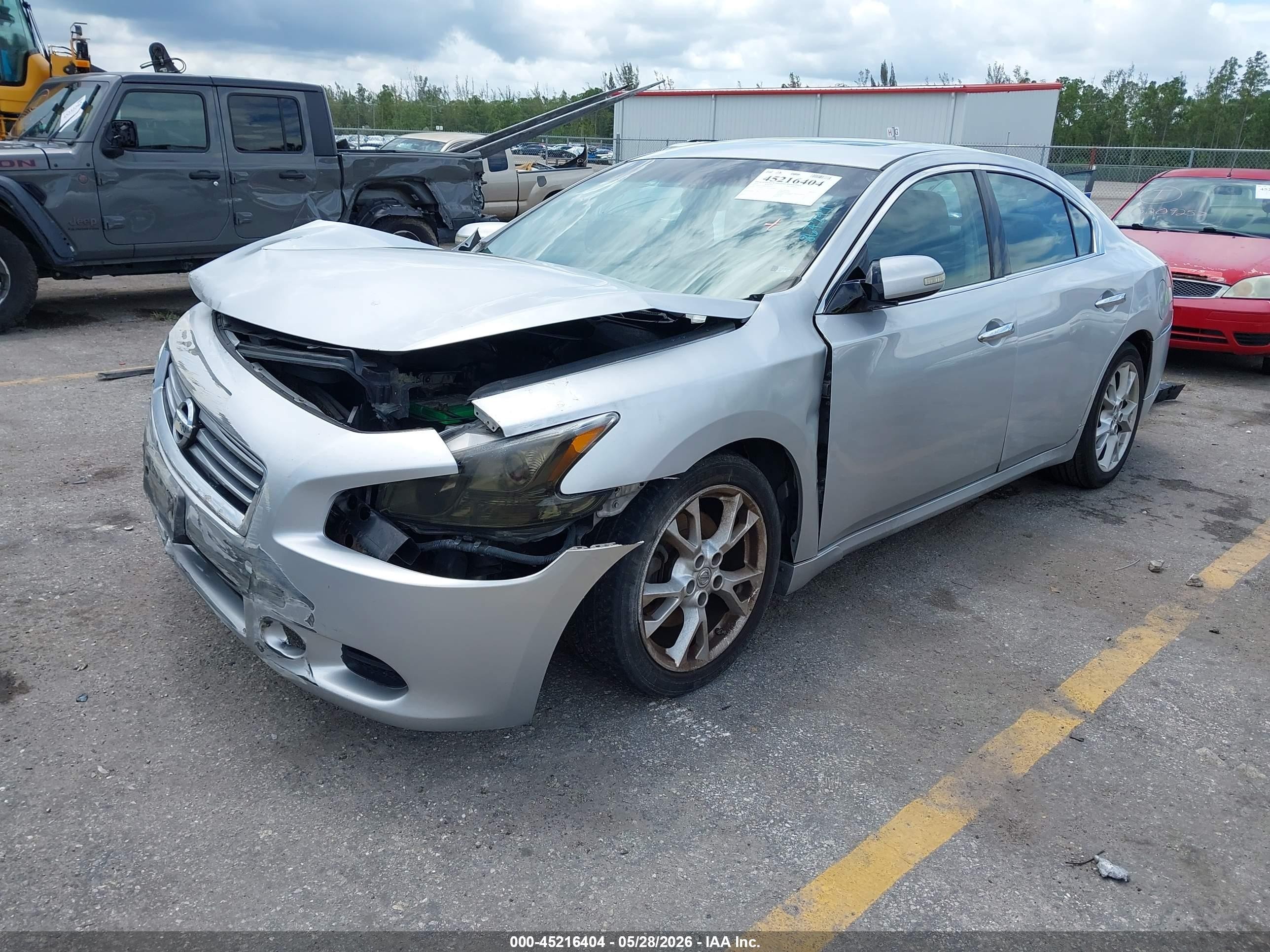 2012 Nissan Maxima 3.5 Sv Silver vin: 1N4AA5AP8CC864247
