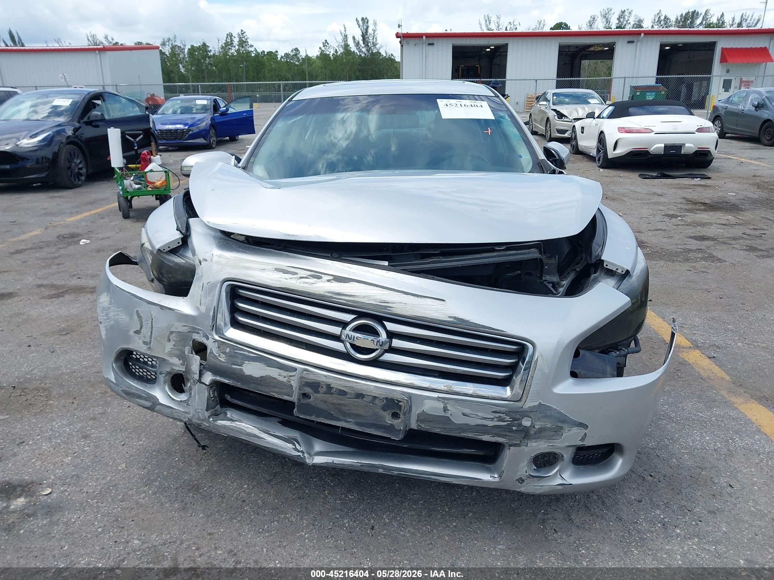 2012 Nissan Maxima 3.5 Sv Silver vin: 1N4AA5AP8CC864247