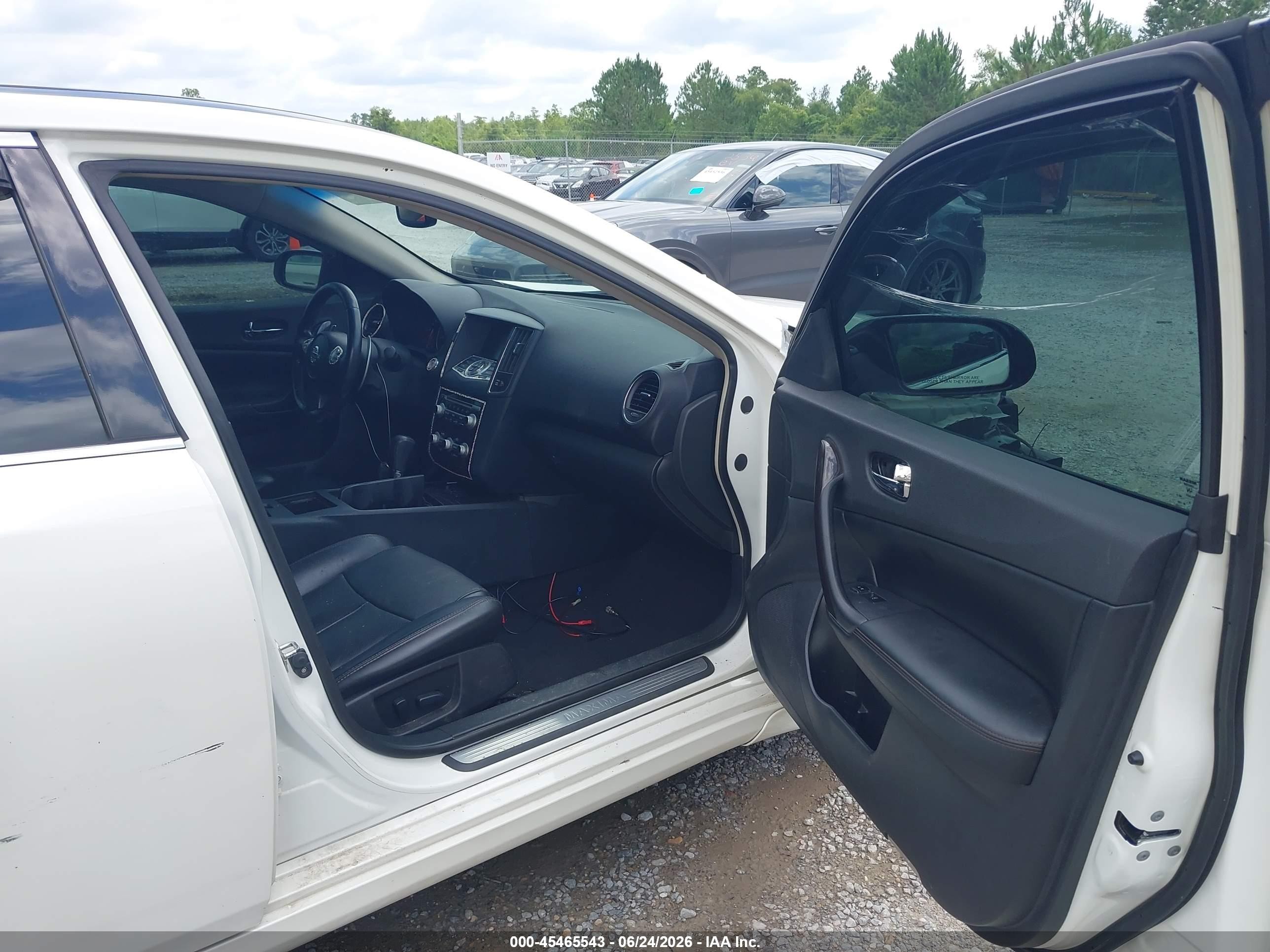 2012 Nissan Maxima 3.5 Sv White vin: 1N4AA5AP8CC867875