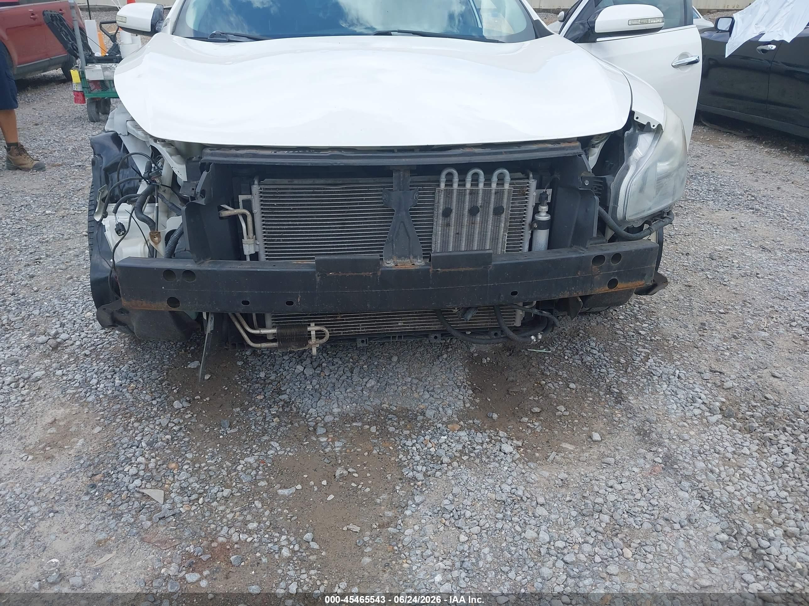 2012 Nissan Maxima 3.5 Sv White vin: 1N4AA5AP8CC867875