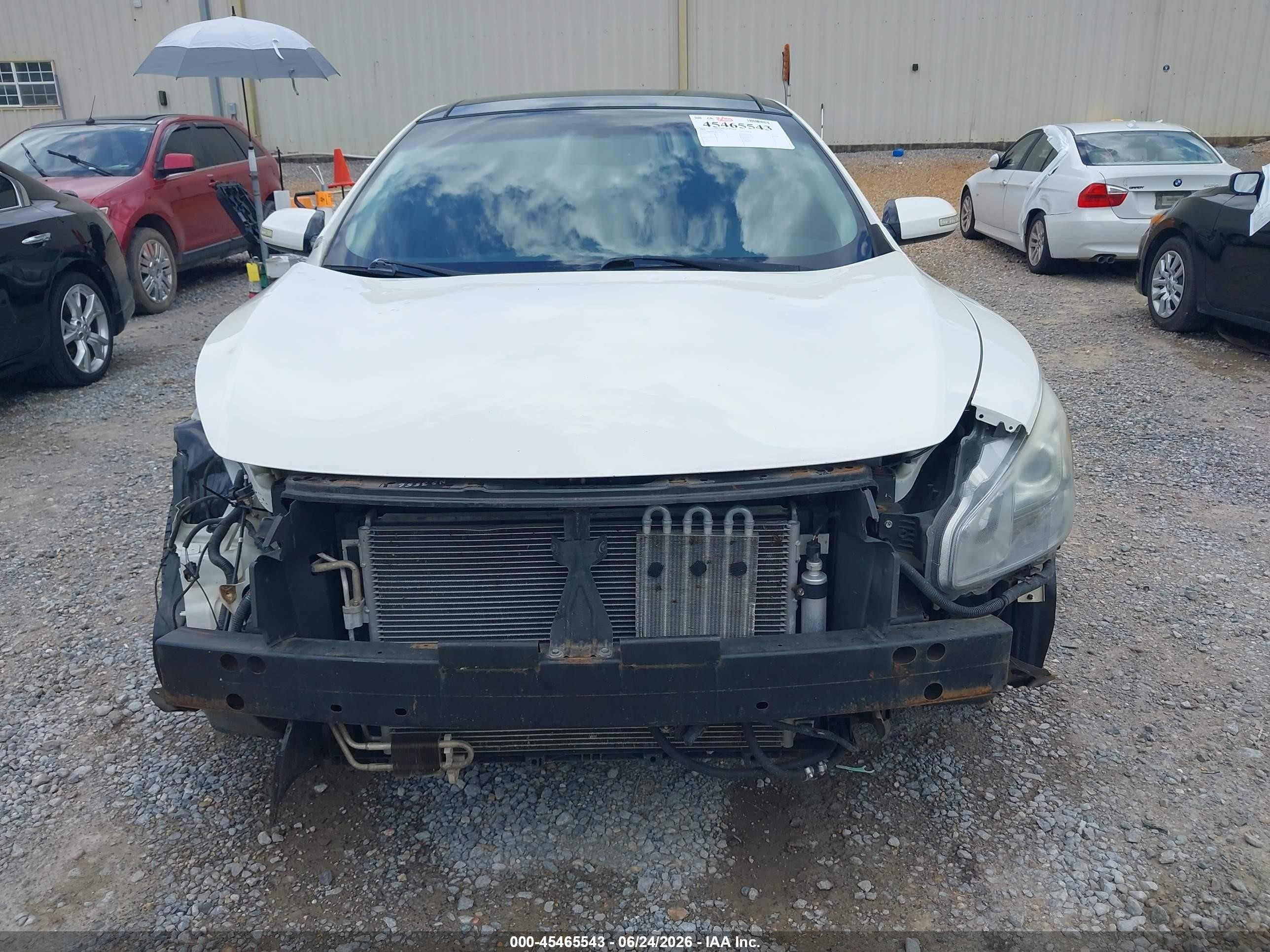 2012 Nissan Maxima 3.5 Sv White vin: 1N4AA5AP8CC867875