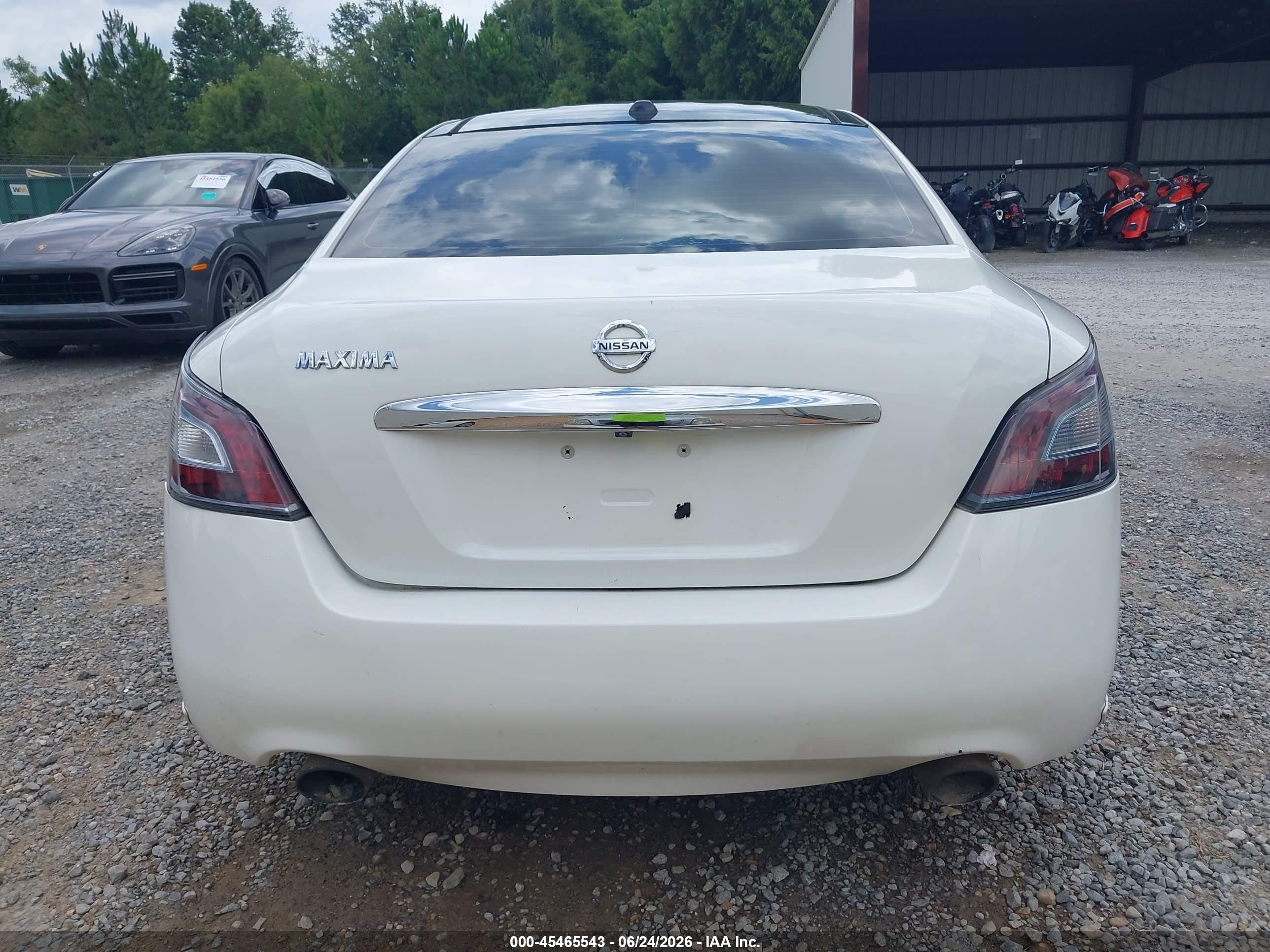 2012 Nissan Maxima 3.5 Sv White vin: 1N4AA5AP8CC867875