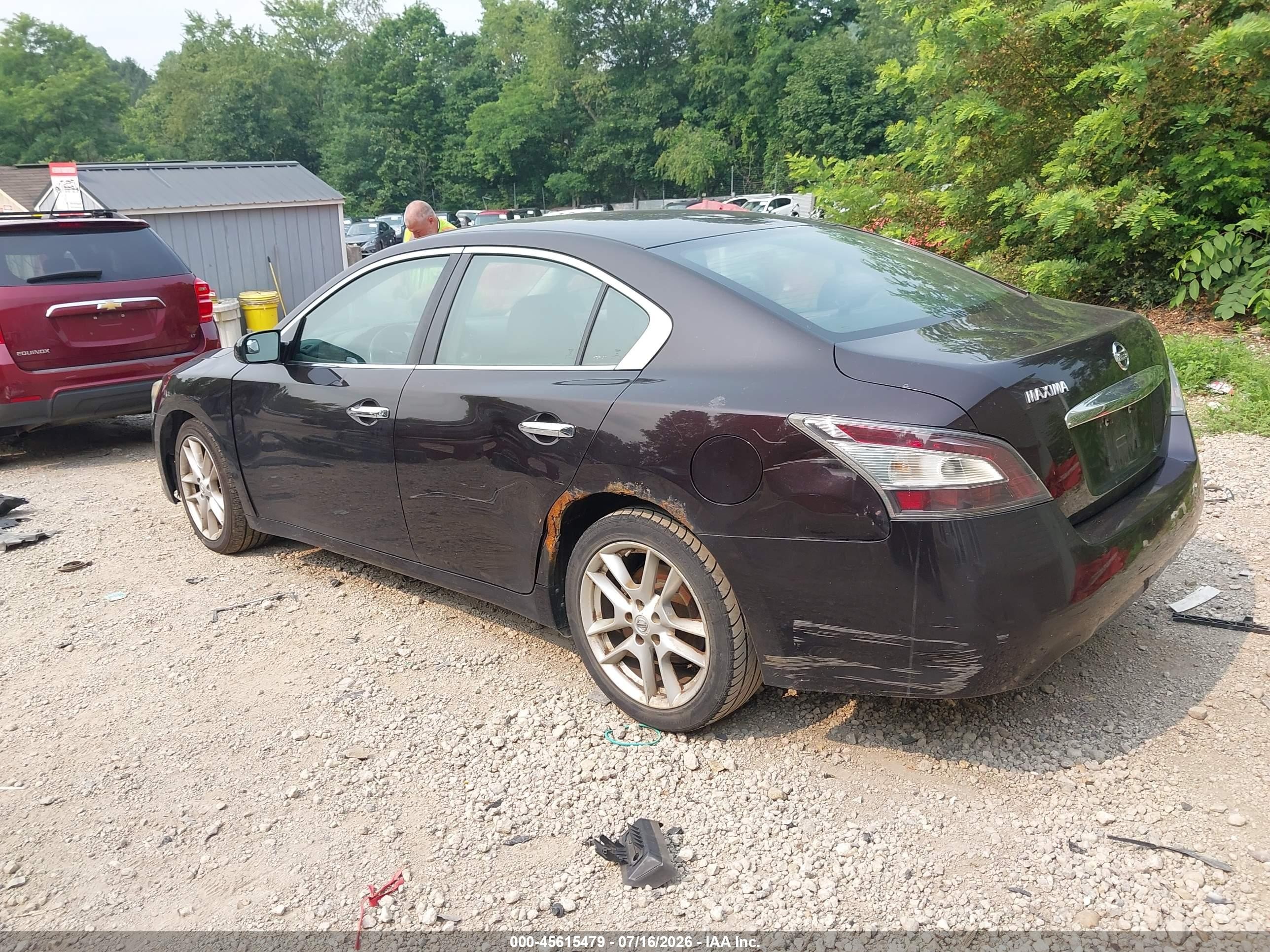 2013 Nissan Maxima 3.5 S Black vin: 1N4AA5AP8DC800582