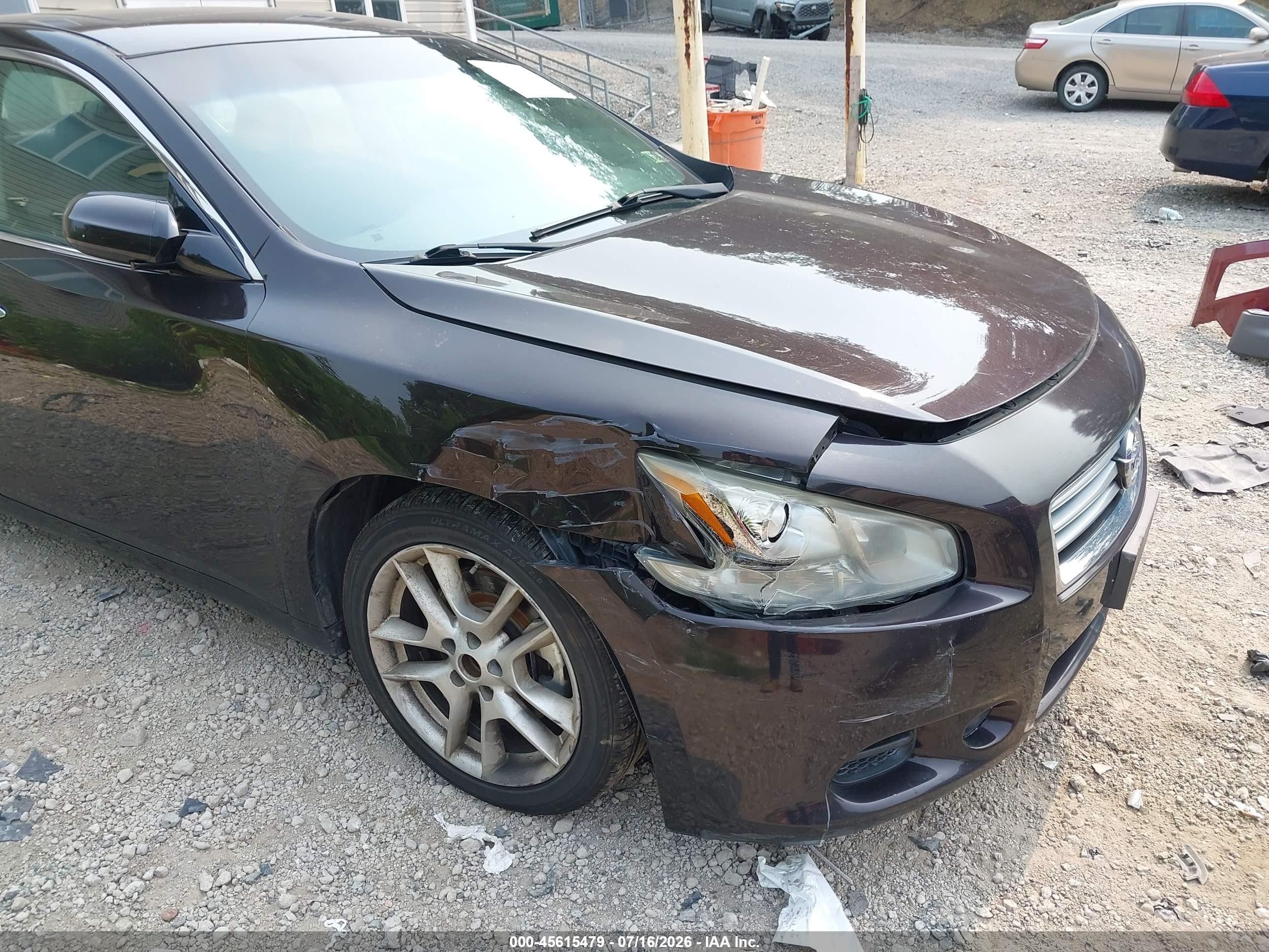 2013 Nissan Maxima 3.5 S Black vin: 1N4AA5AP8DC800582