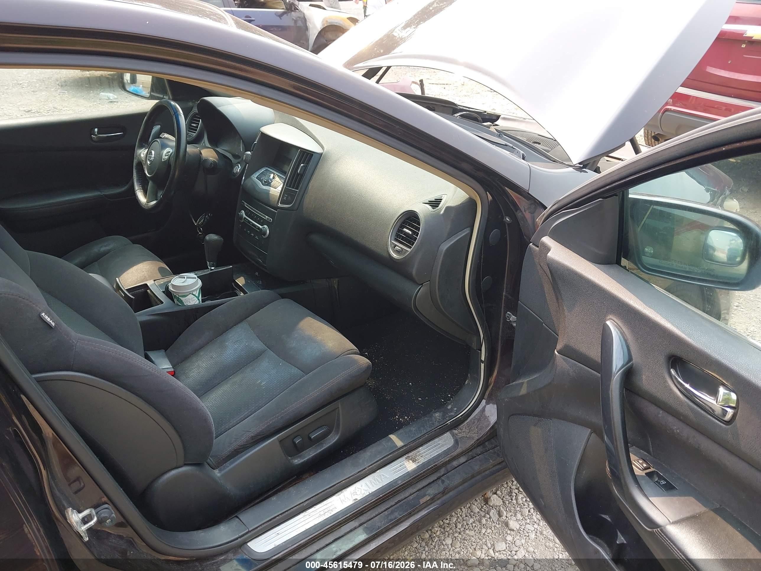 2013 Nissan Maxima 3.5 S Black vin: 1N4AA5AP8DC800582