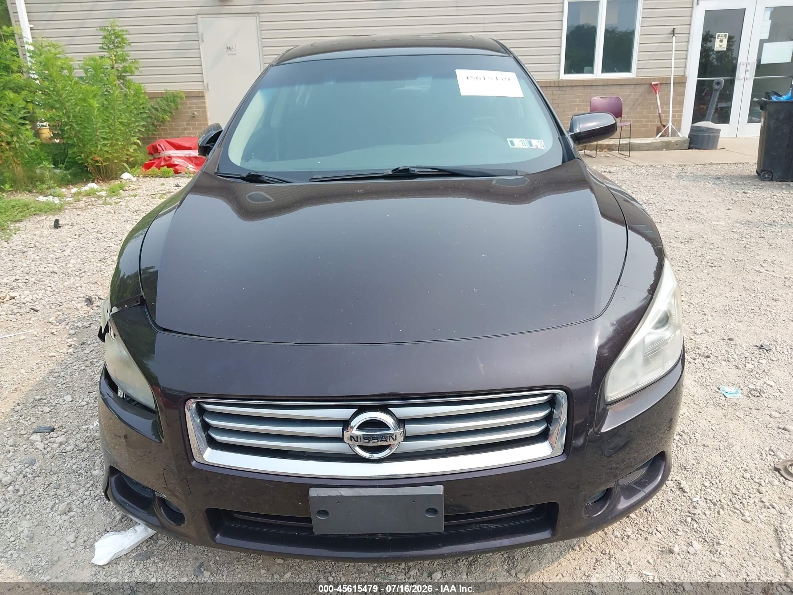 2013 Nissan Maxima 3.5 S Black vin: 1N4AA5AP8DC800582