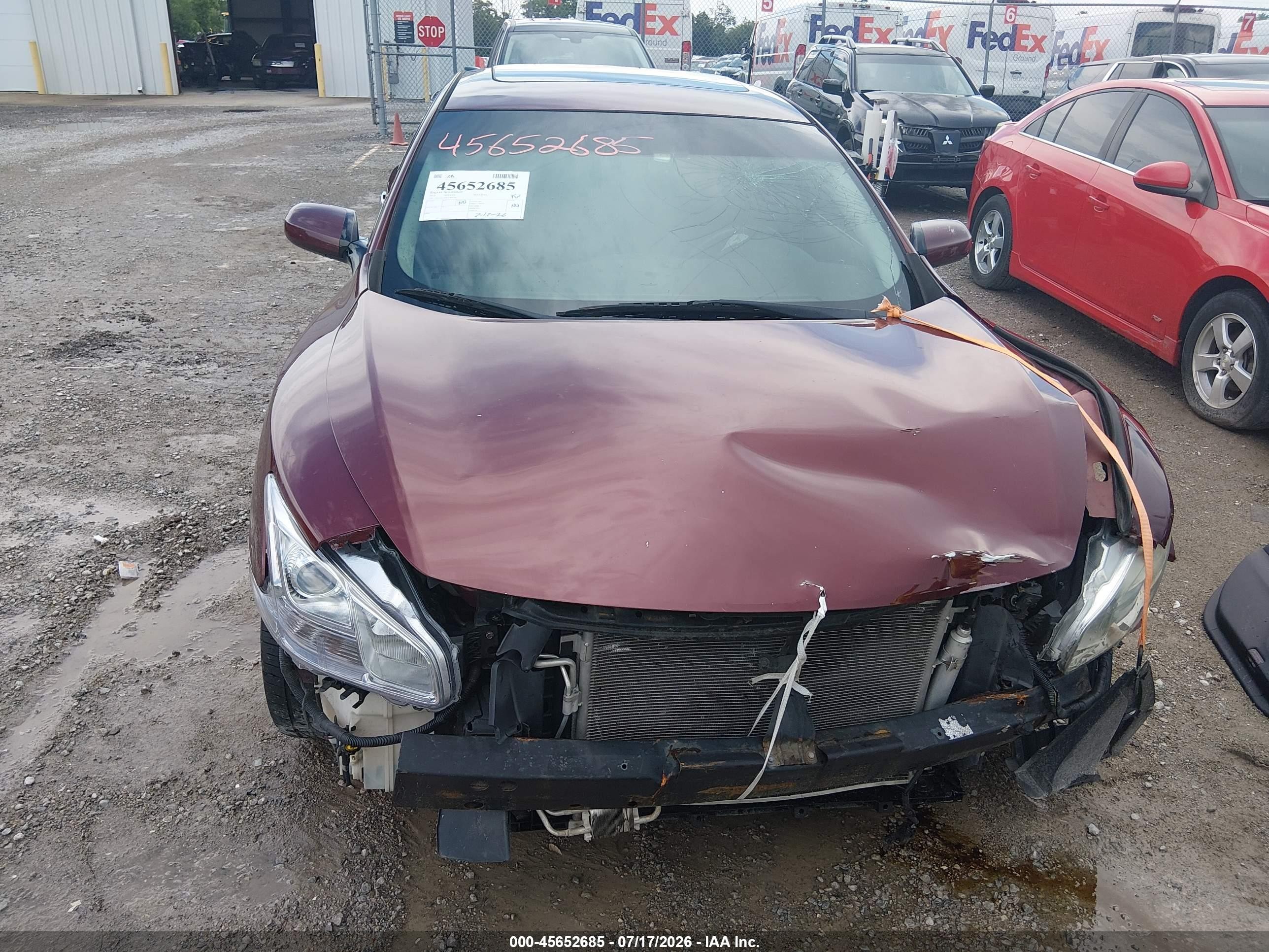 2013 Nissan Maxima 3.5 S Maroon vin: 1N4AA5AP8DC804566