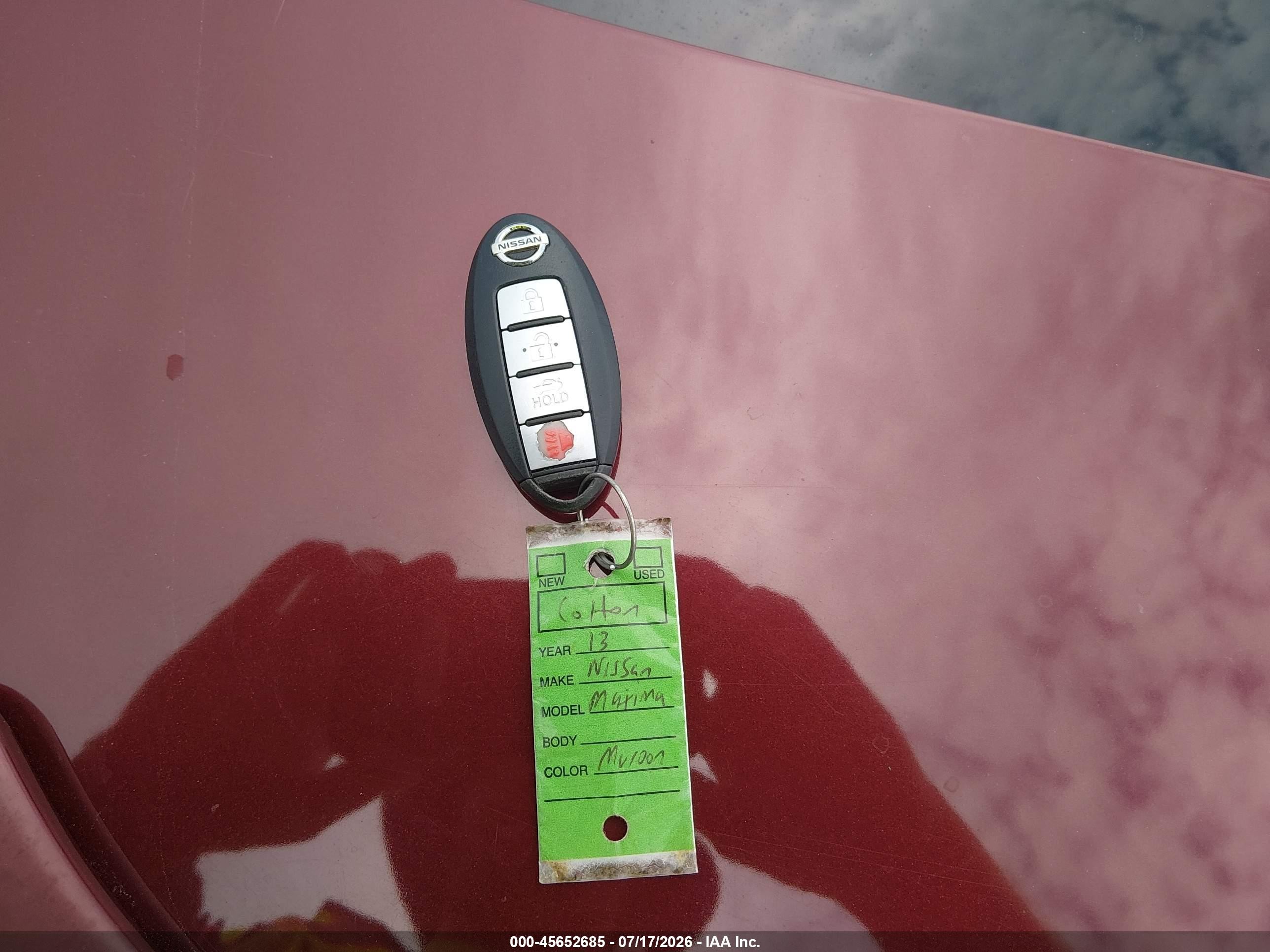 2013 Nissan Maxima 3.5 S Maroon vin: 1N4AA5AP8DC804566
