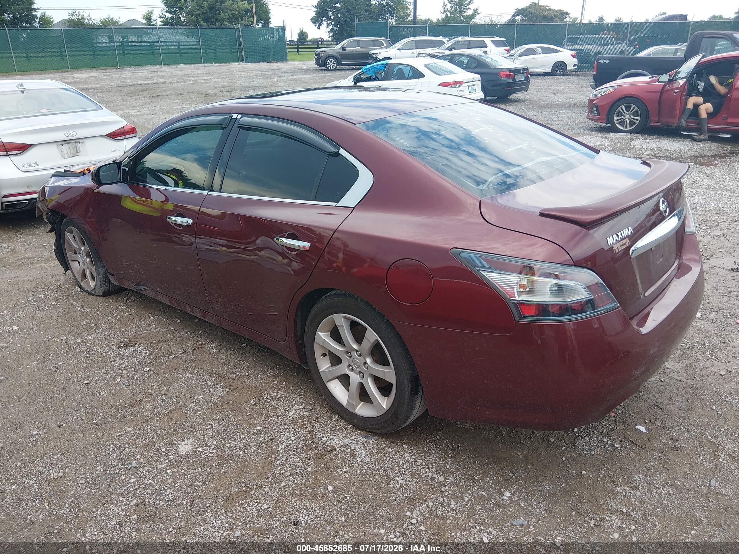 2013 Nissan Maxima 3.5 S Maroon vin: 1N4AA5AP8DC804566