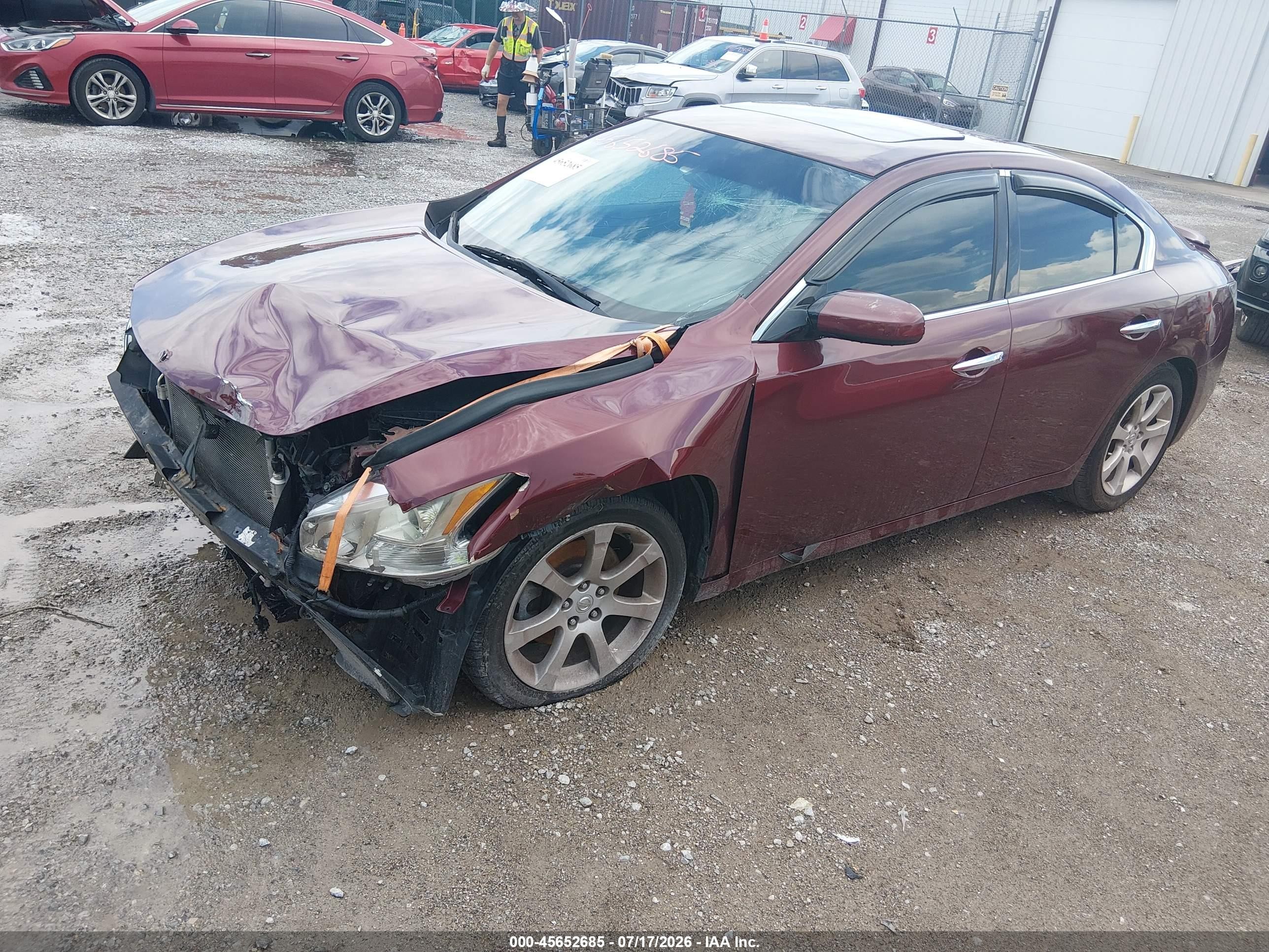 2013 Nissan Maxima 3.5 S Maroon vin: 1N4AA5AP8DC804566