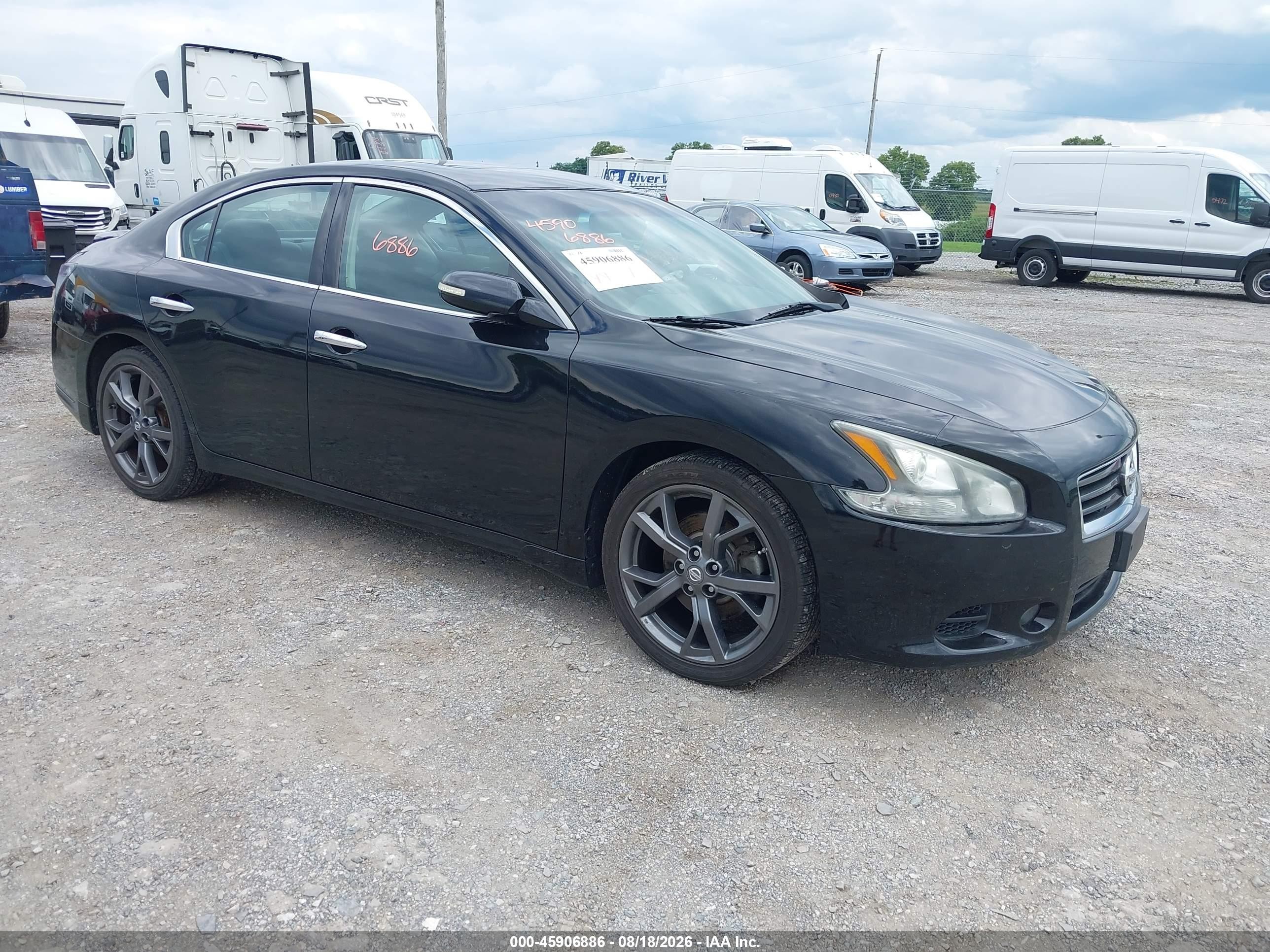 2013 Nissan Maxima 3.5 Sv Black vin: 1N4AA5AP8DC806107