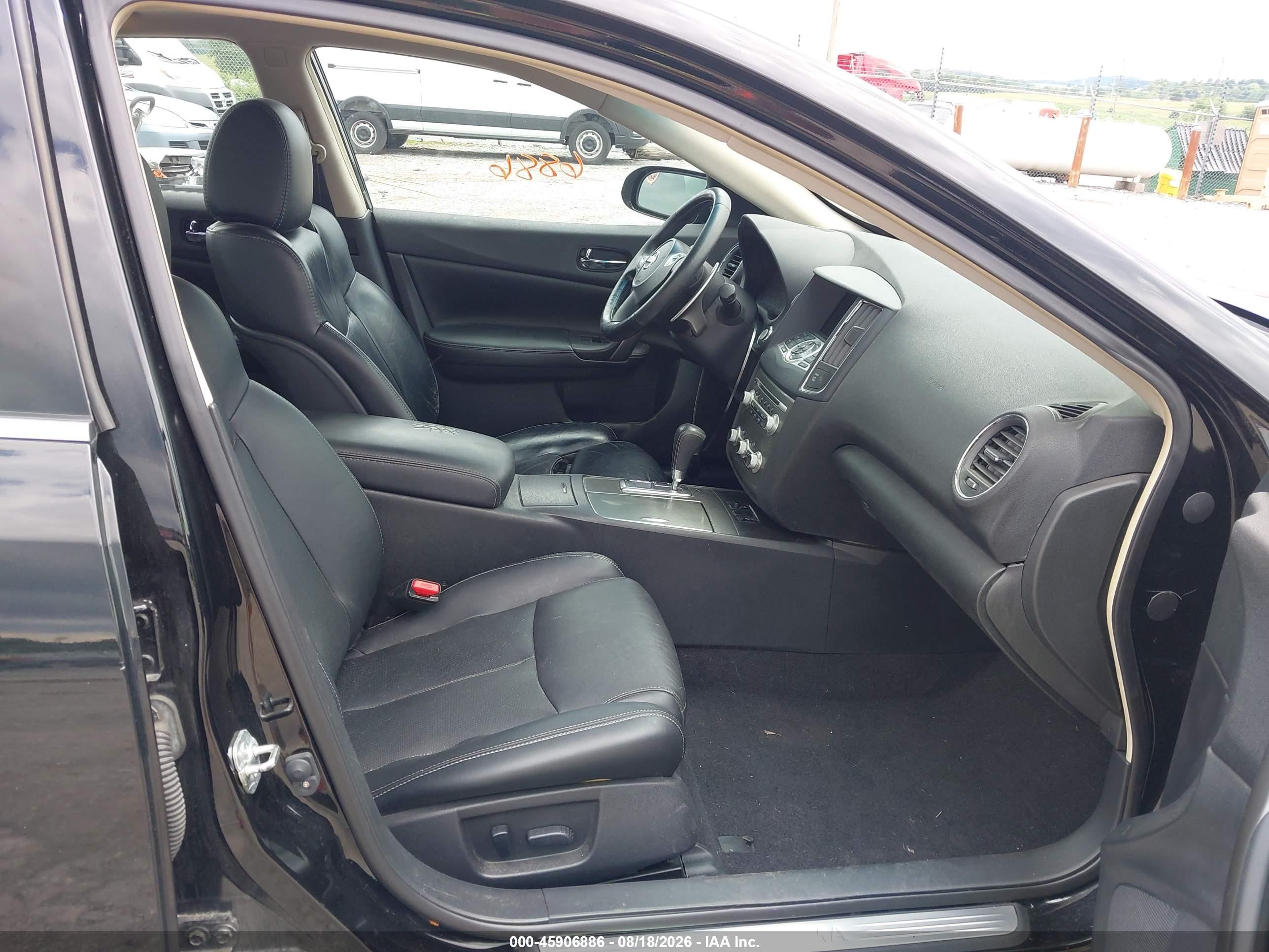 2013 Nissan Maxima 3.5 Sv Black vin: 1N4AA5AP8DC806107