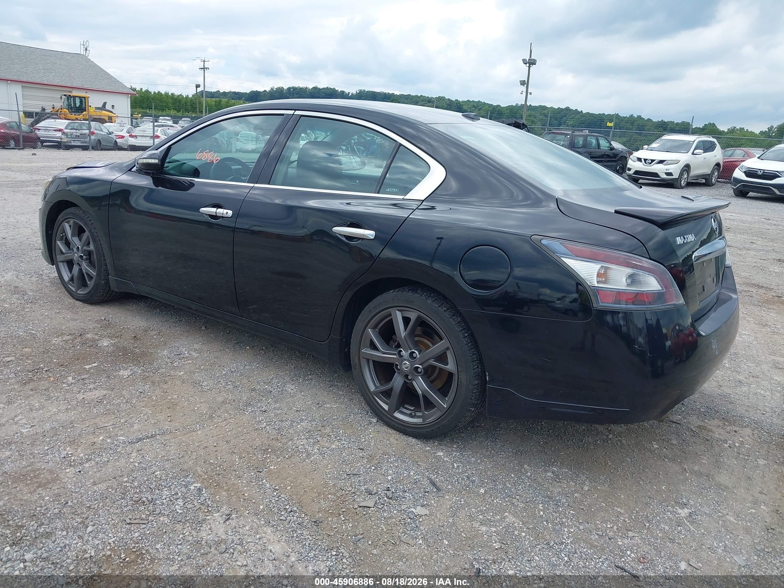 2013 Nissan Maxima 3.5 Sv Black vin: 1N4AA5AP8DC806107