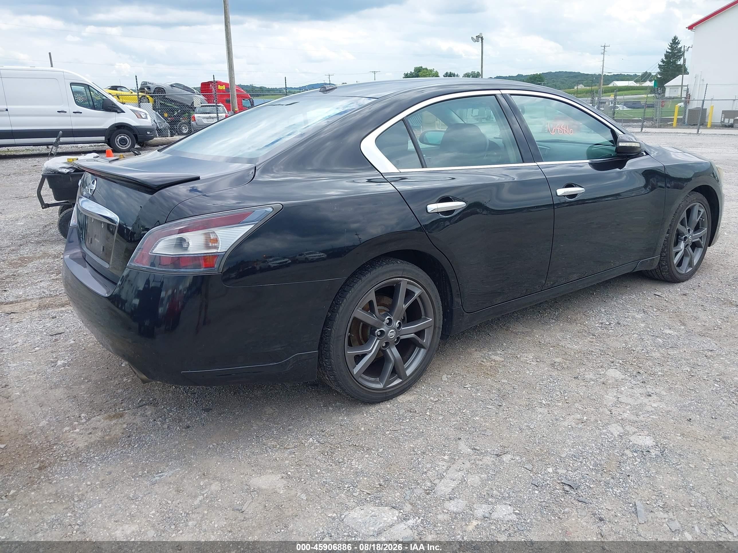 2013 Nissan Maxima 3.5 Sv Black vin: 1N4AA5AP8DC806107