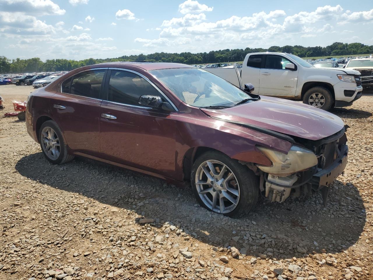 2013 Nissan Maxima S Maroon vin: 1N4AA5AP8DC806267