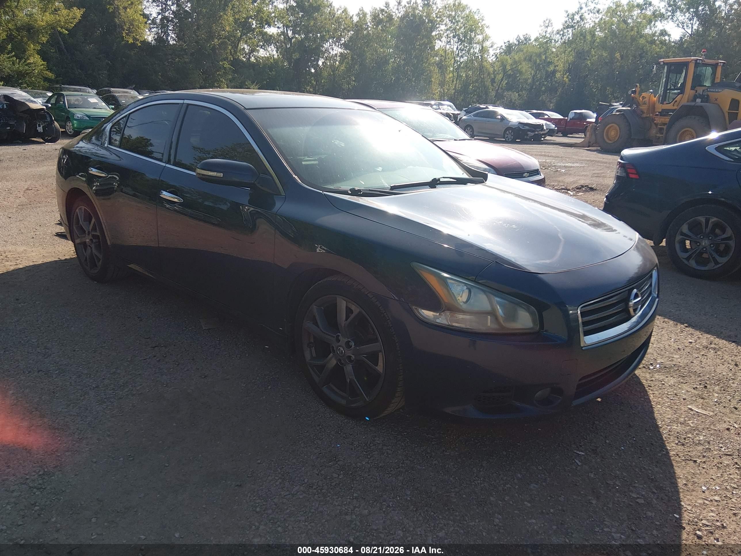 2013 Nissan Maxima 3.5 Sv Синий vin: 1N4AA5AP8DC810867