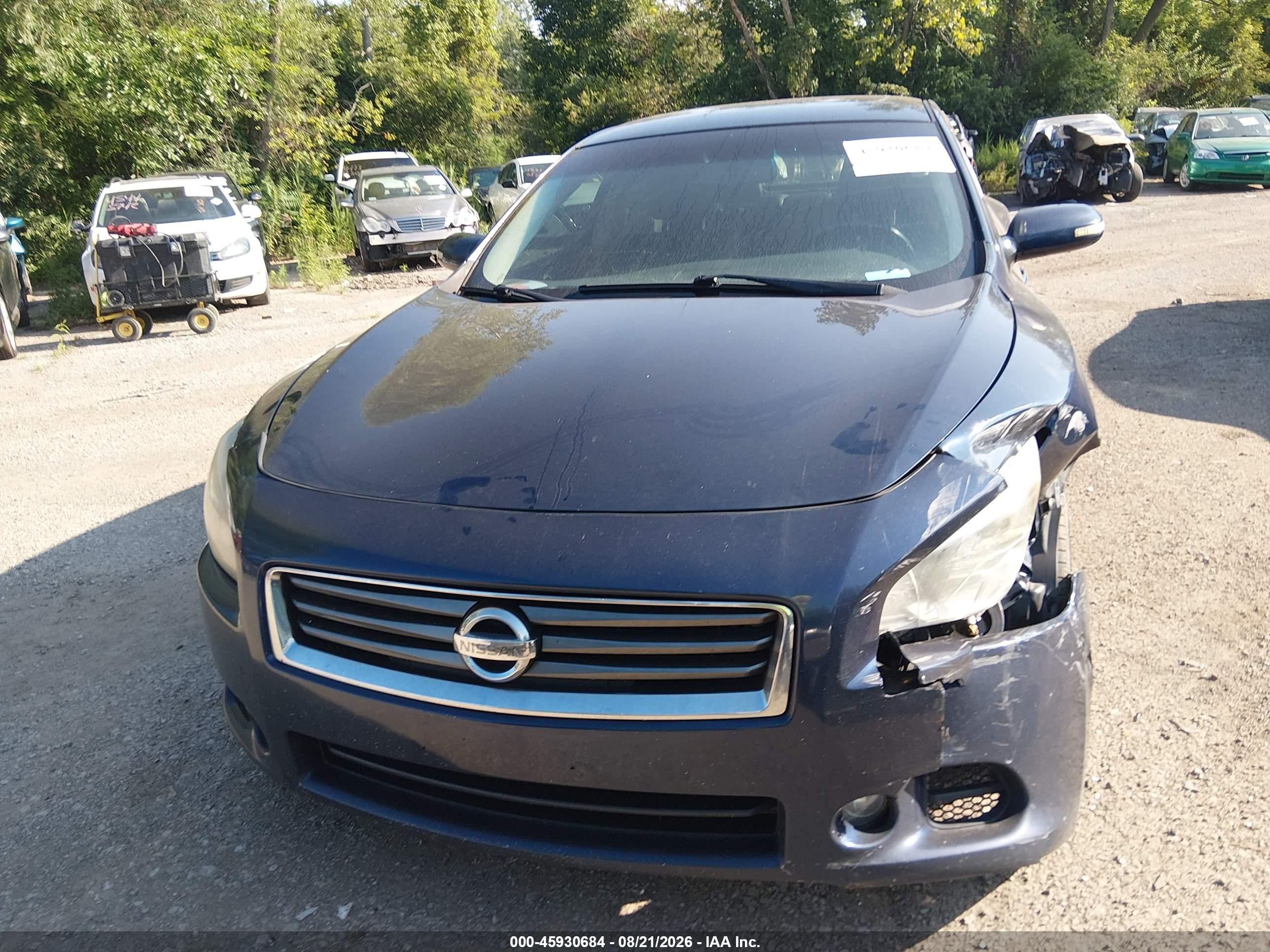 2013 Nissan Maxima 3.5 Sv Синий vin: 1N4AA5AP8DC810867