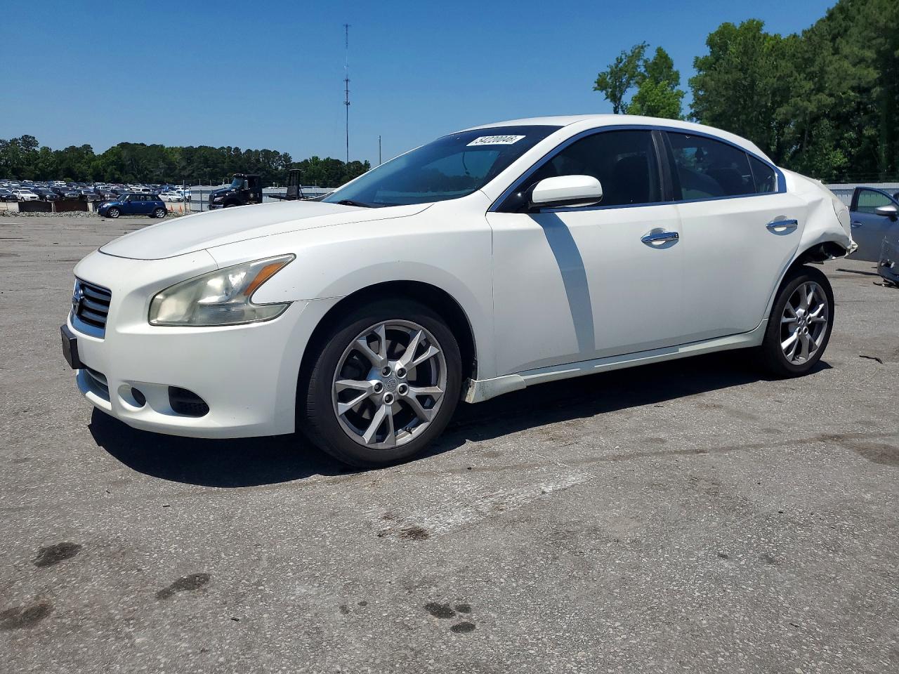 2013 Nissan Maxima 3.5 S White vin: 1N4AA5AP8DC814367