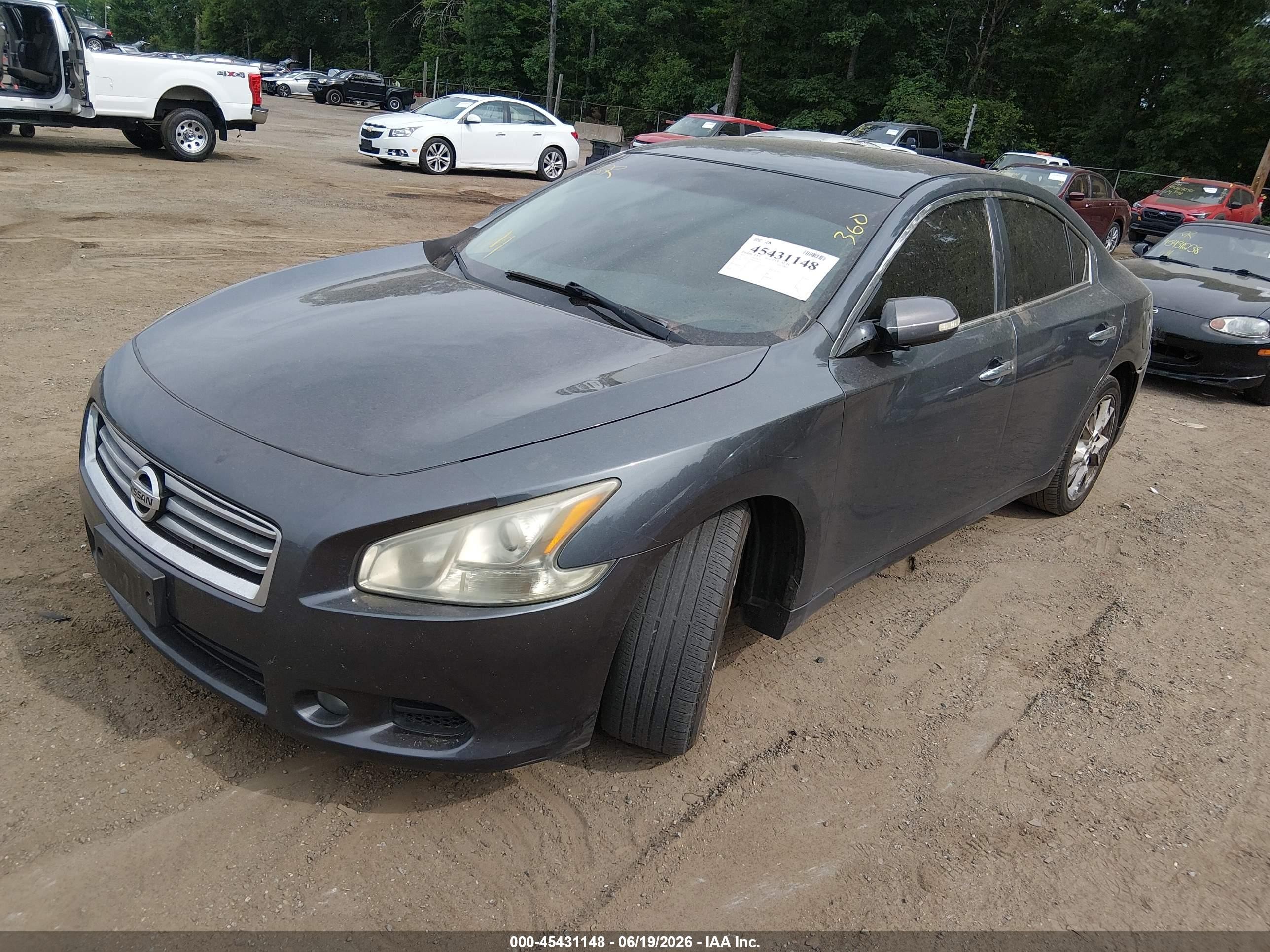 2013 Nissan Maxima 3.5 Sv Gray vin: 1N4AA5AP8DC814501