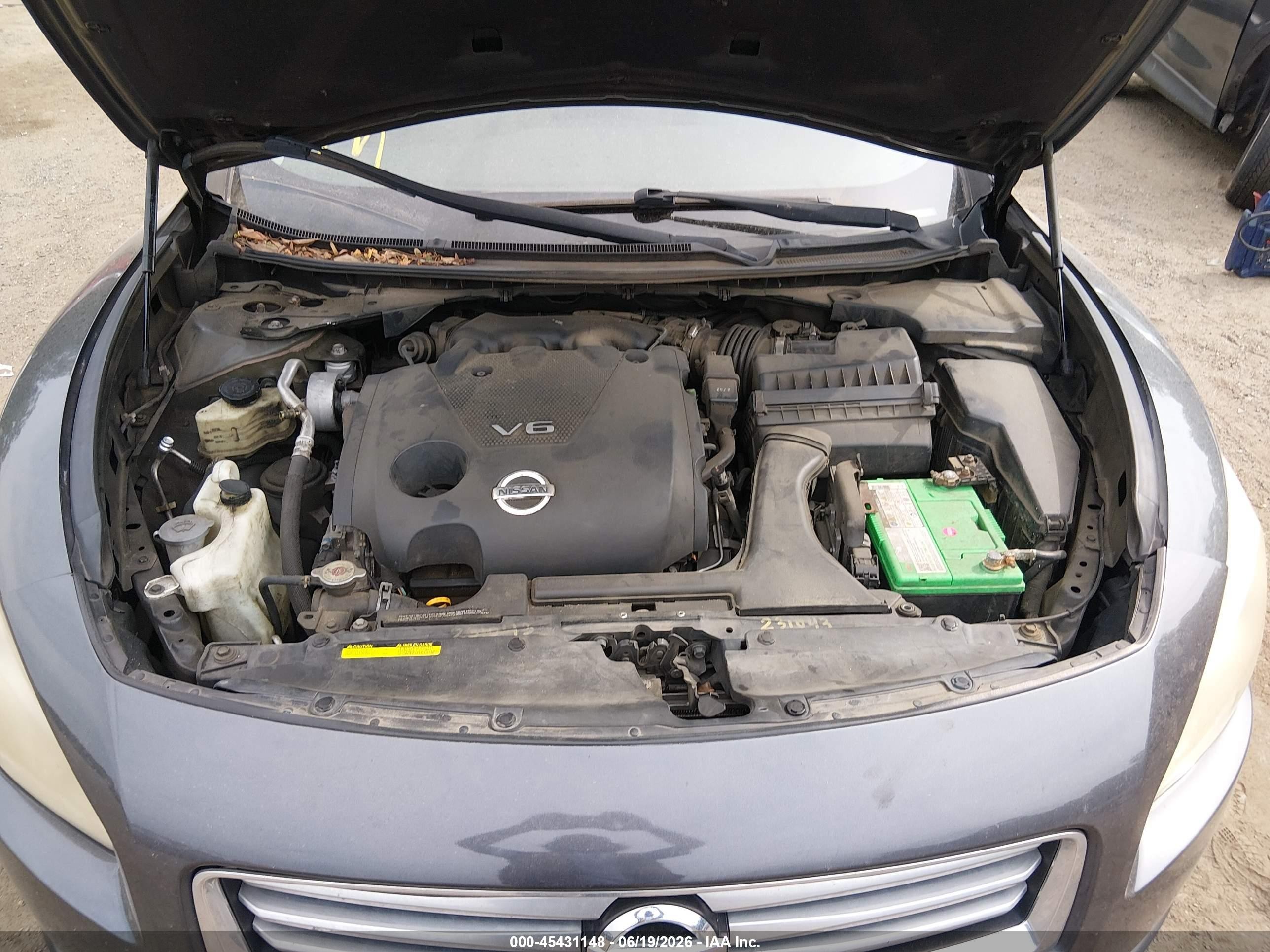 2013 Nissan Maxima 3.5 Sv Gray vin: 1N4AA5AP8DC814501