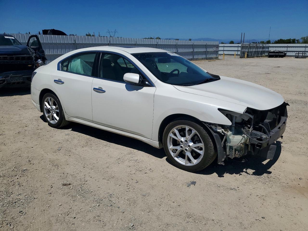 2013 Nissan Maxima 3.5 S White vin: 1N4AA5AP8DC834537