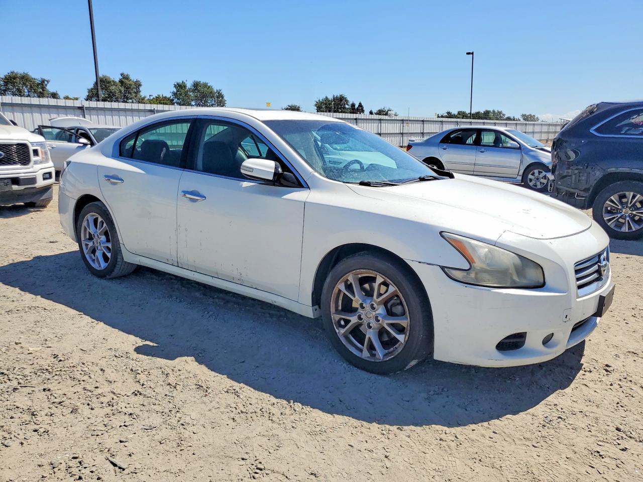 2013 Nissan Maxima 3.5 S White vin: 1N4AA5AP8DC837339