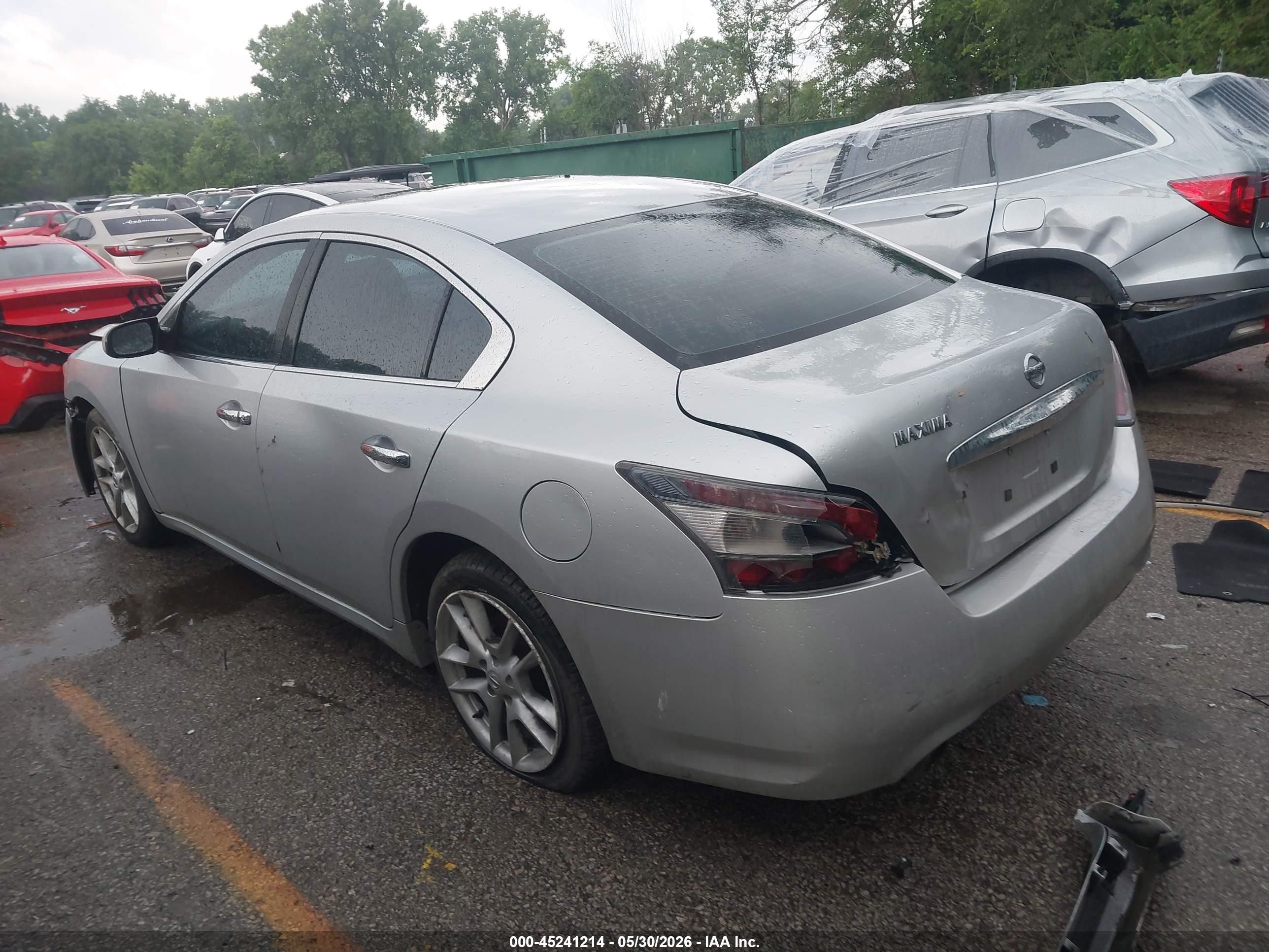 2013 Nissan Maxima 3.5 S Silver vin: 1N4AA5AP8DC839155