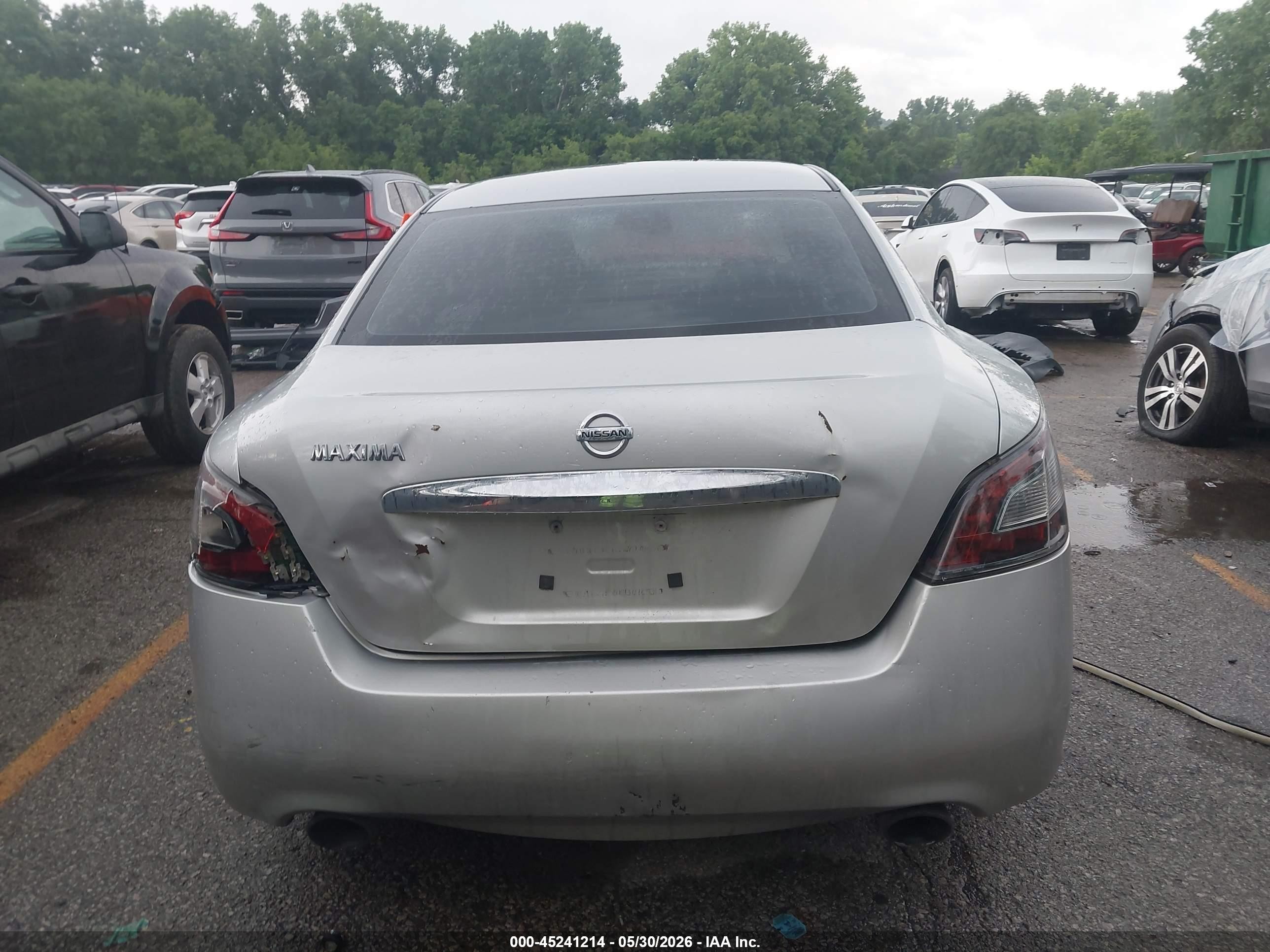 2013 Nissan Maxima 3.5 S Silver vin: 1N4AA5AP8DC839155