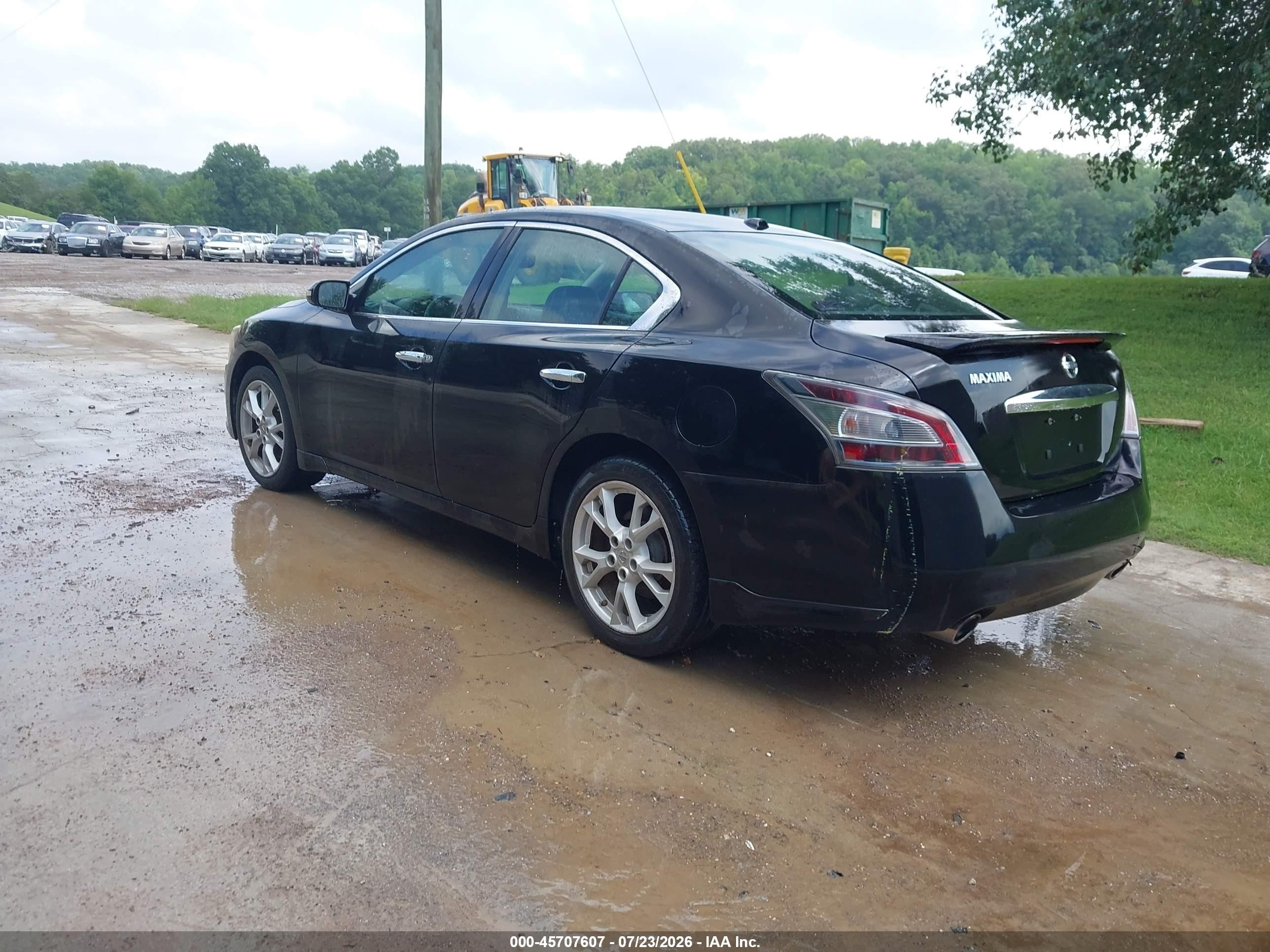 2013 Nissan Maxima 3.5 Sv Black vin: 1N4AA5AP8DC839205