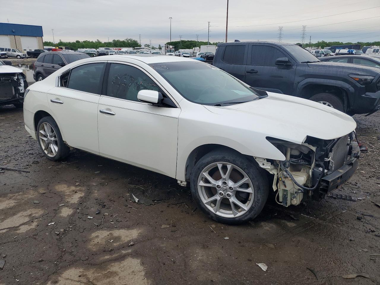 2013 Nissan Maxima 3.5 S White vin: 1N4AA5AP8DC843657
