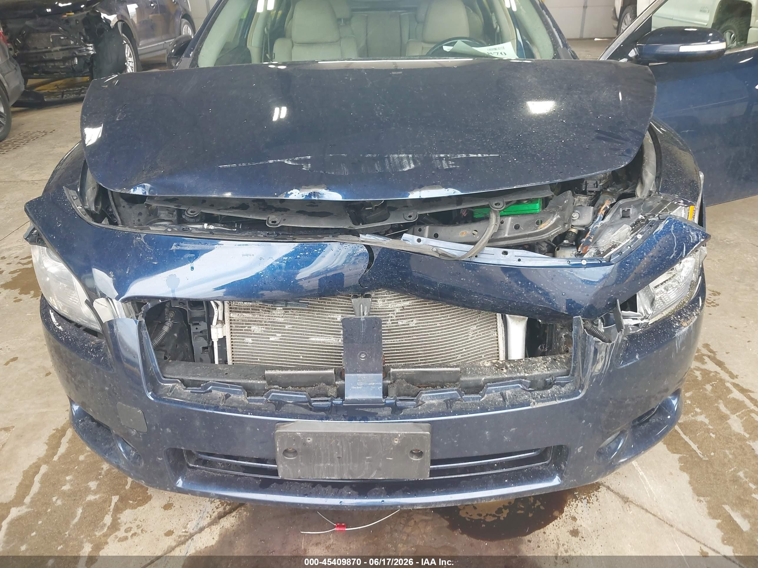 2014 Nissan Maxima 3.5 Sv Blue vin: 1N4AA5AP8EC430560