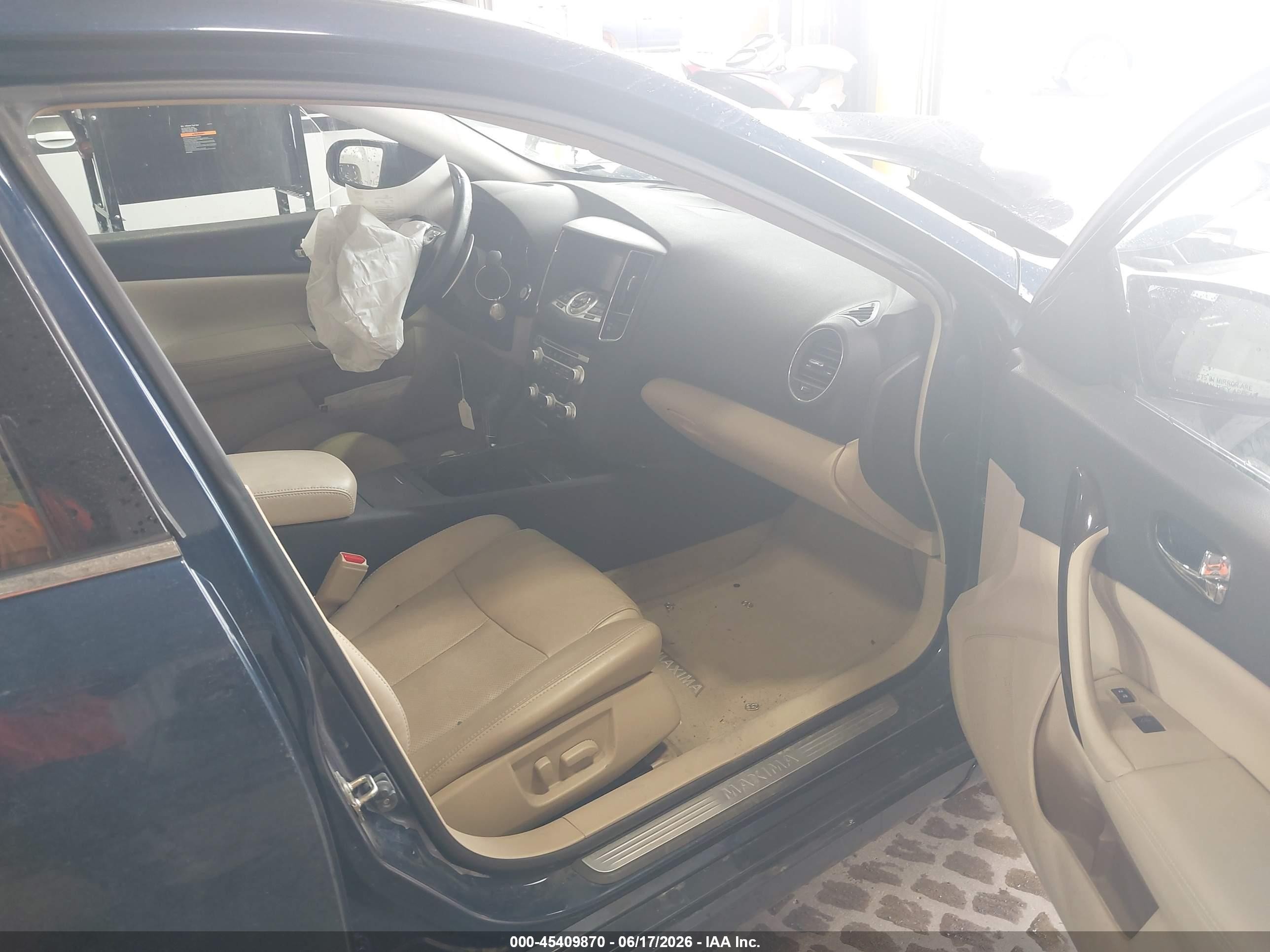 2014 Nissan Maxima 3.5 Sv Blue vin: 1N4AA5AP8EC430560