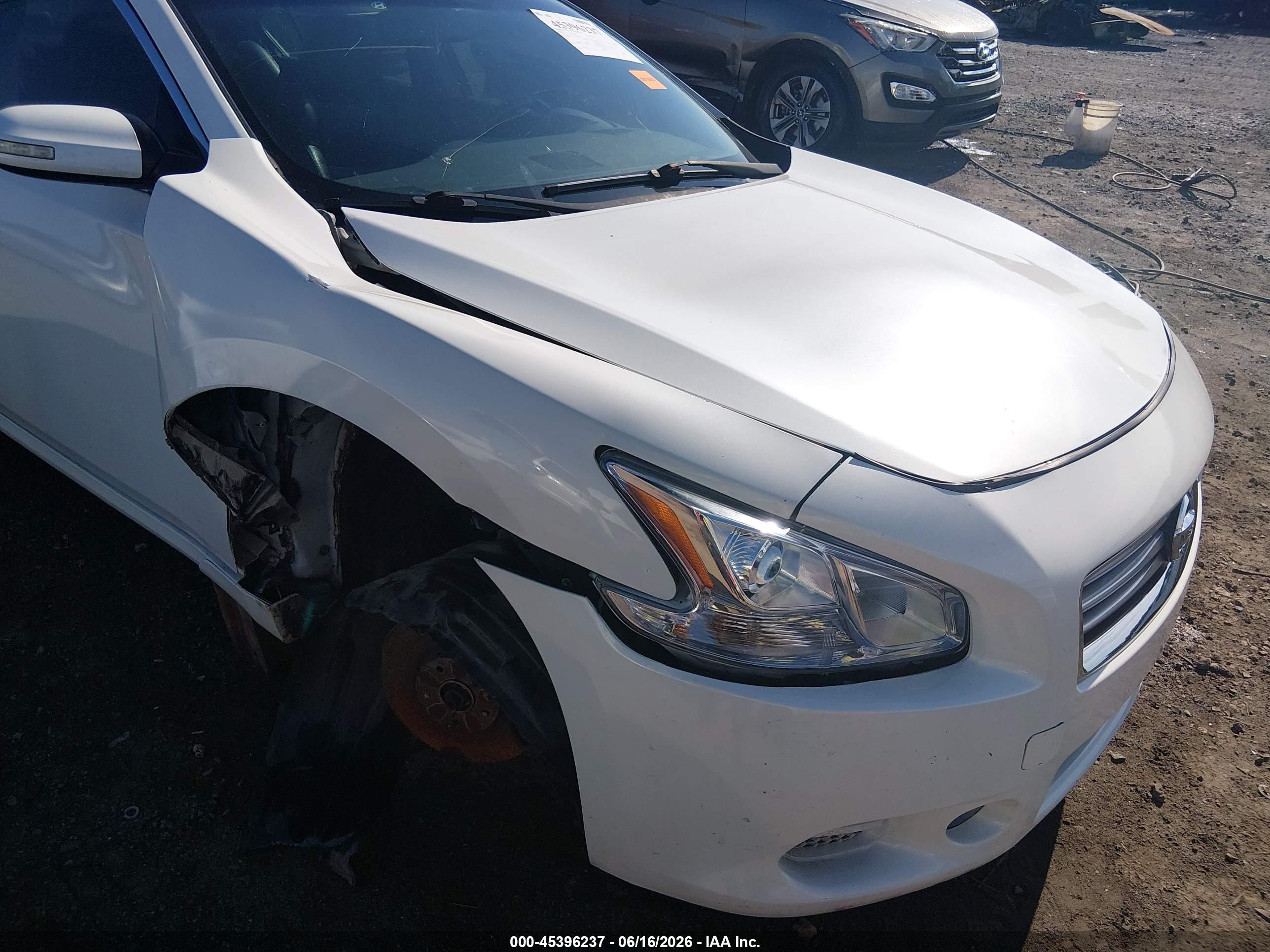 2014 Nissan Maxima 3.5 S/3.5 Sv White vin: 1N4AA5AP8EC433765