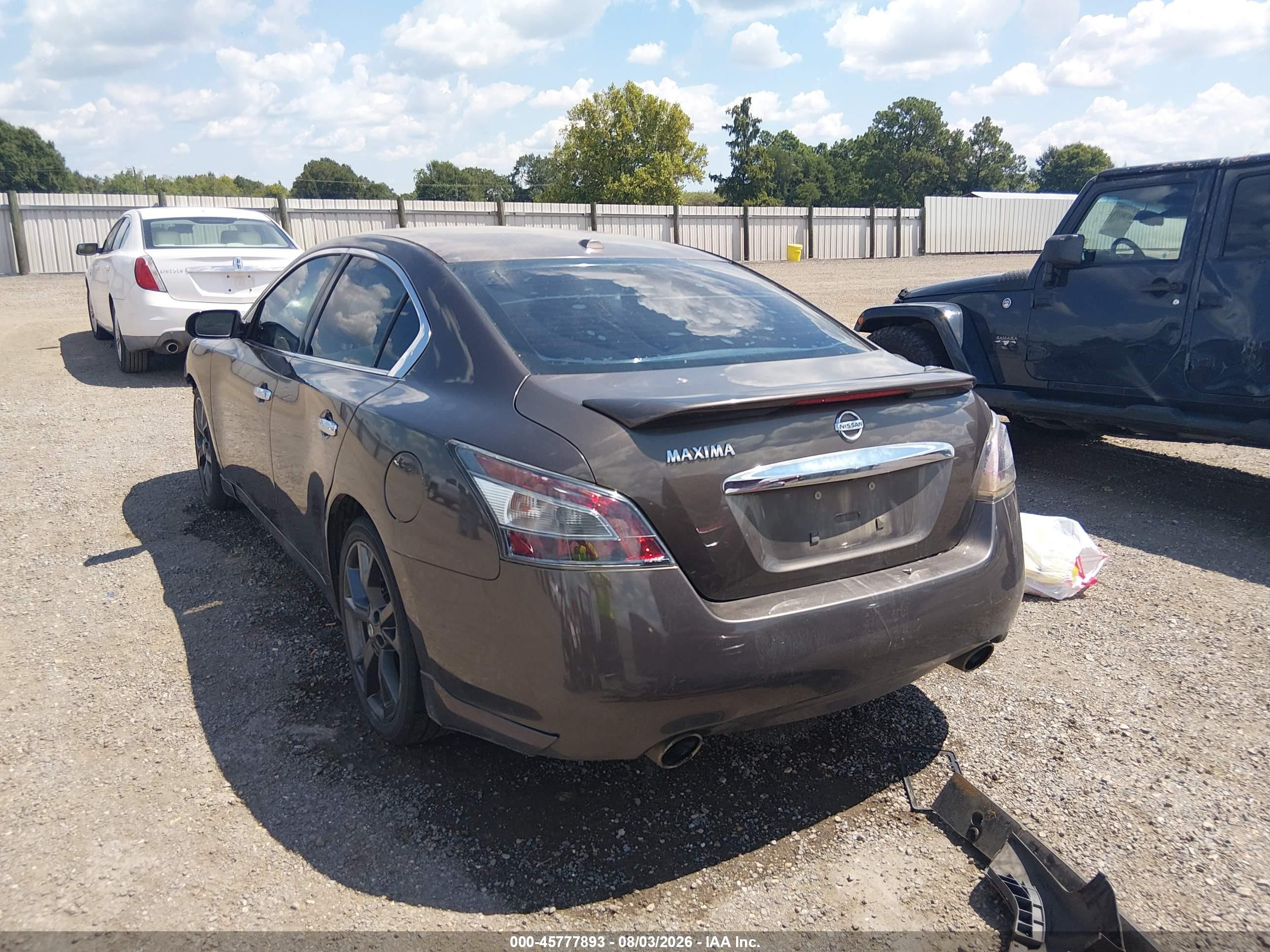 2014 Nissan Maxima 3.5 Sv Gray vin: 1N4AA5AP8EC434074