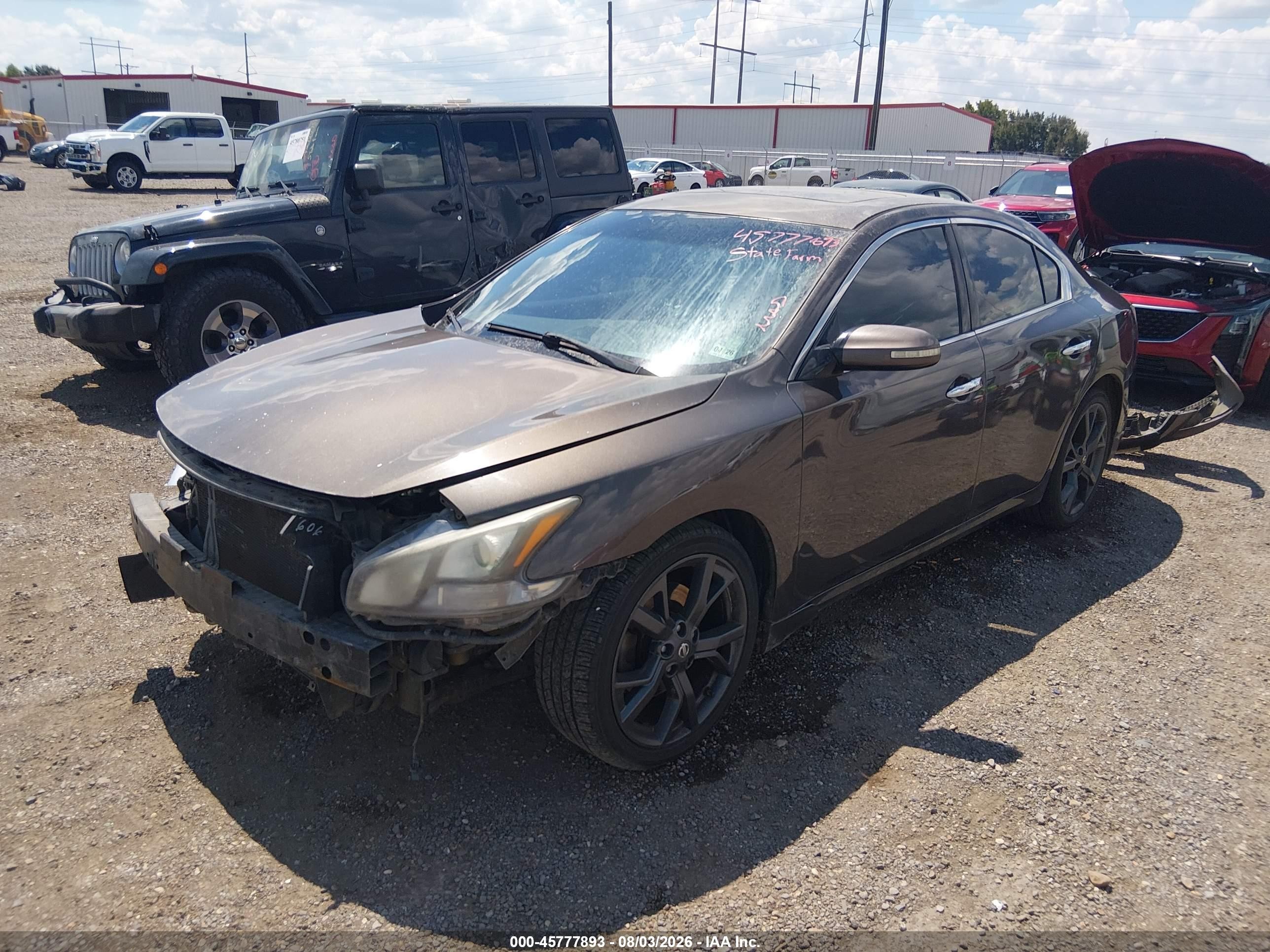 2014 Nissan Maxima 3.5 Sv Gray vin: 1N4AA5AP8EC434074