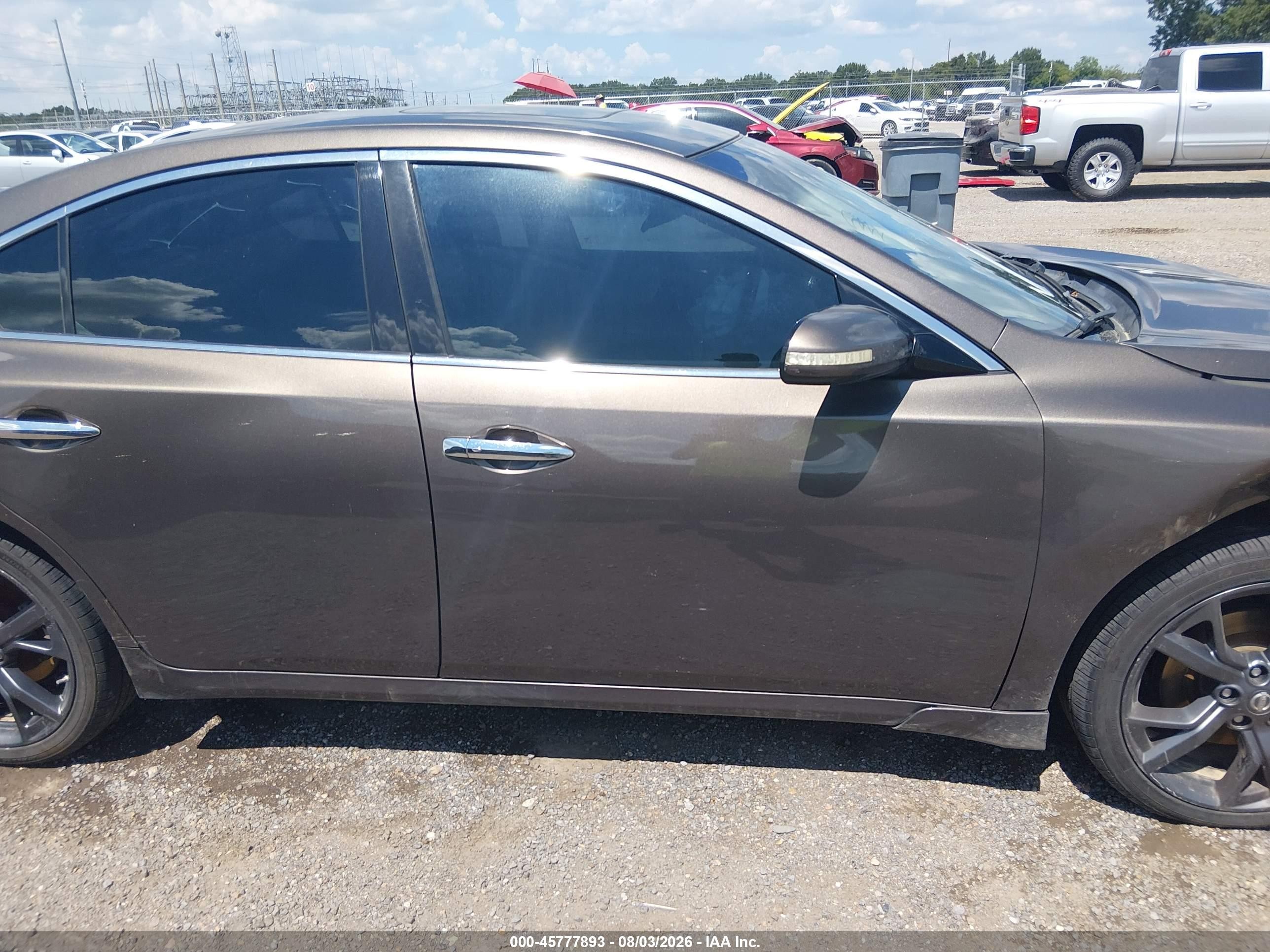 2014 Nissan Maxima 3.5 Sv Gray vin: 1N4AA5AP8EC434074