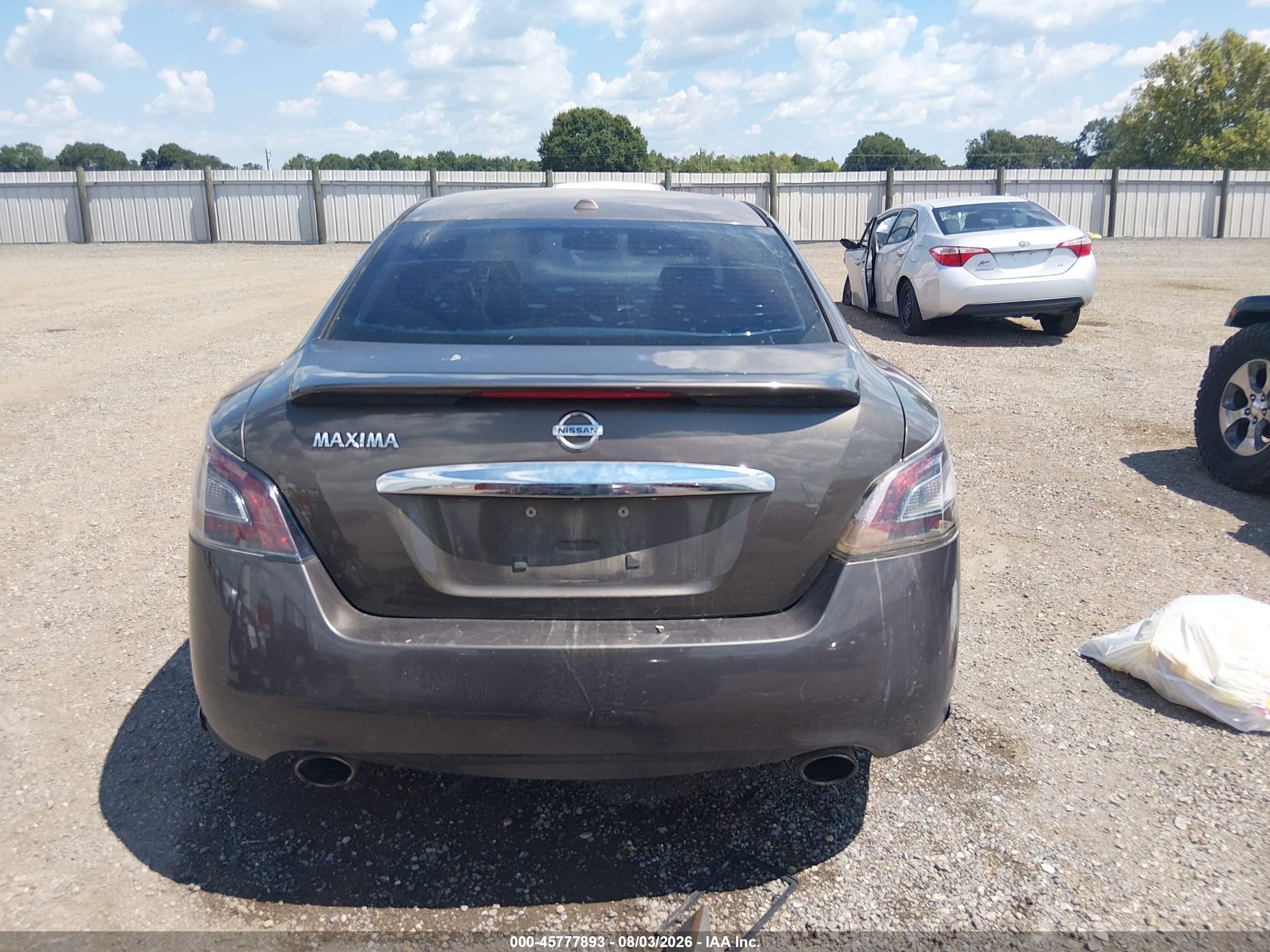 2014 Nissan Maxima 3.5 Sv Gray vin: 1N4AA5AP8EC434074