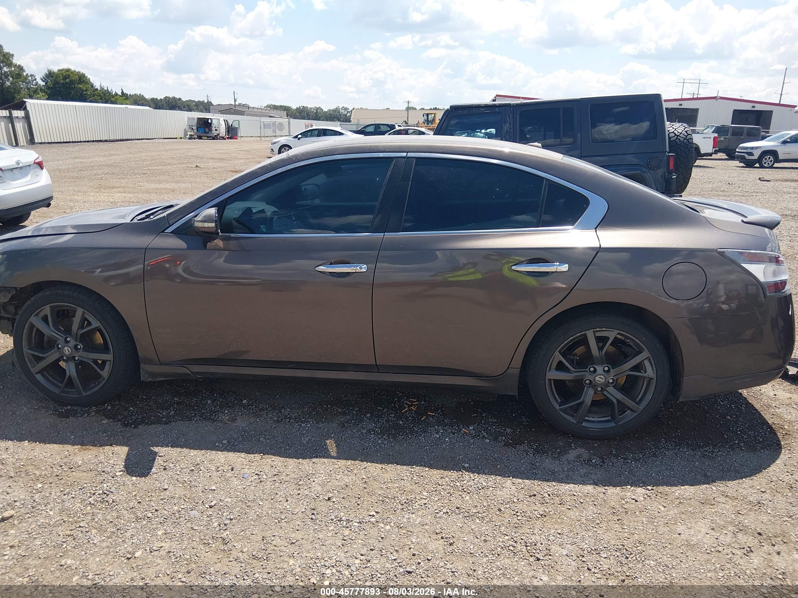 2014 Nissan Maxima 3.5 Sv Gray vin: 1N4AA5AP8EC434074