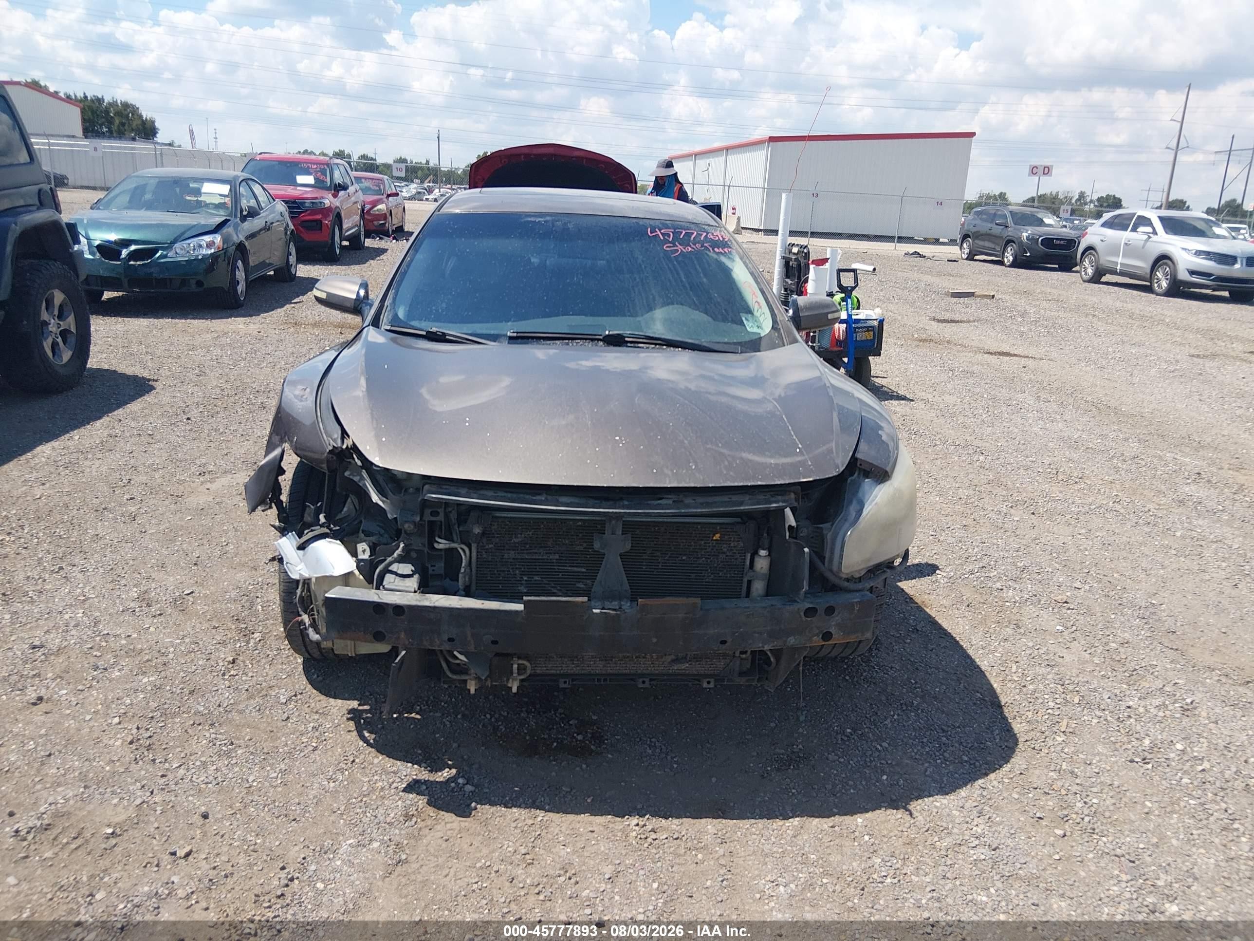 2014 Nissan Maxima 3.5 Sv Gray vin: 1N4AA5AP8EC434074