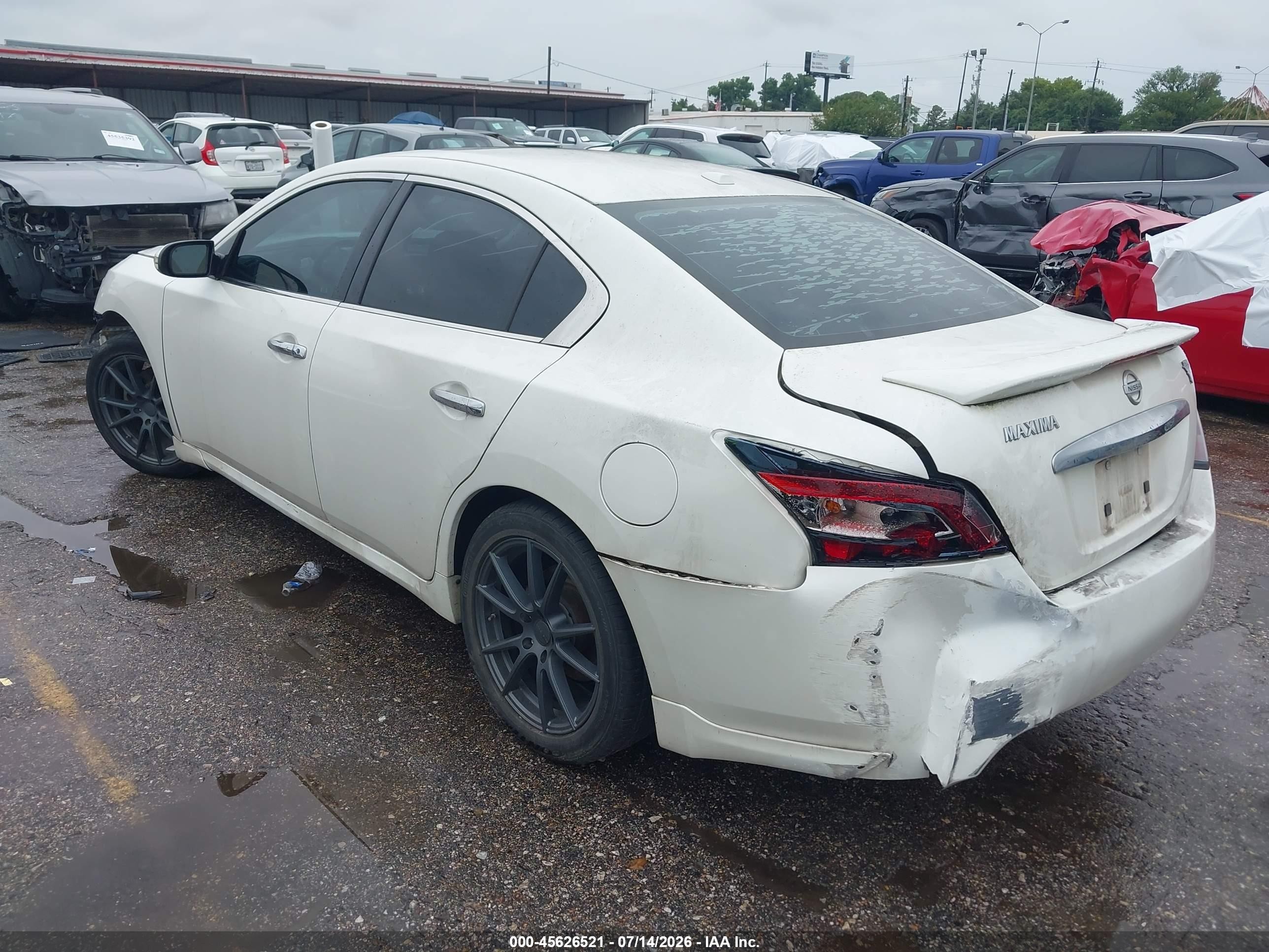 2014 Nissan Maxima 3.5 Sv Белый vin: 1N4AA5AP8EC435497