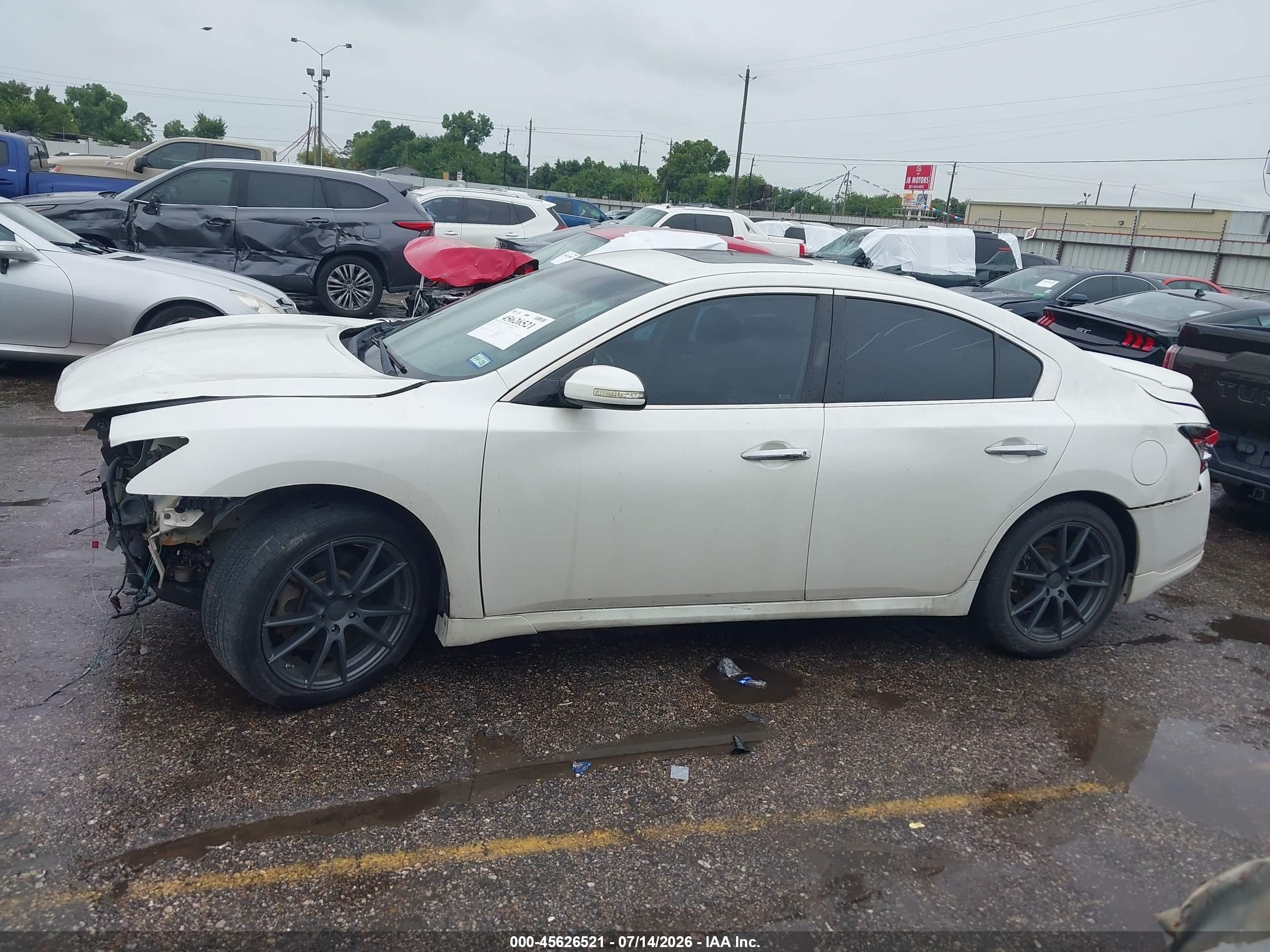2014 Nissan Maxima 3.5 Sv Белый vin: 1N4AA5AP8EC435497