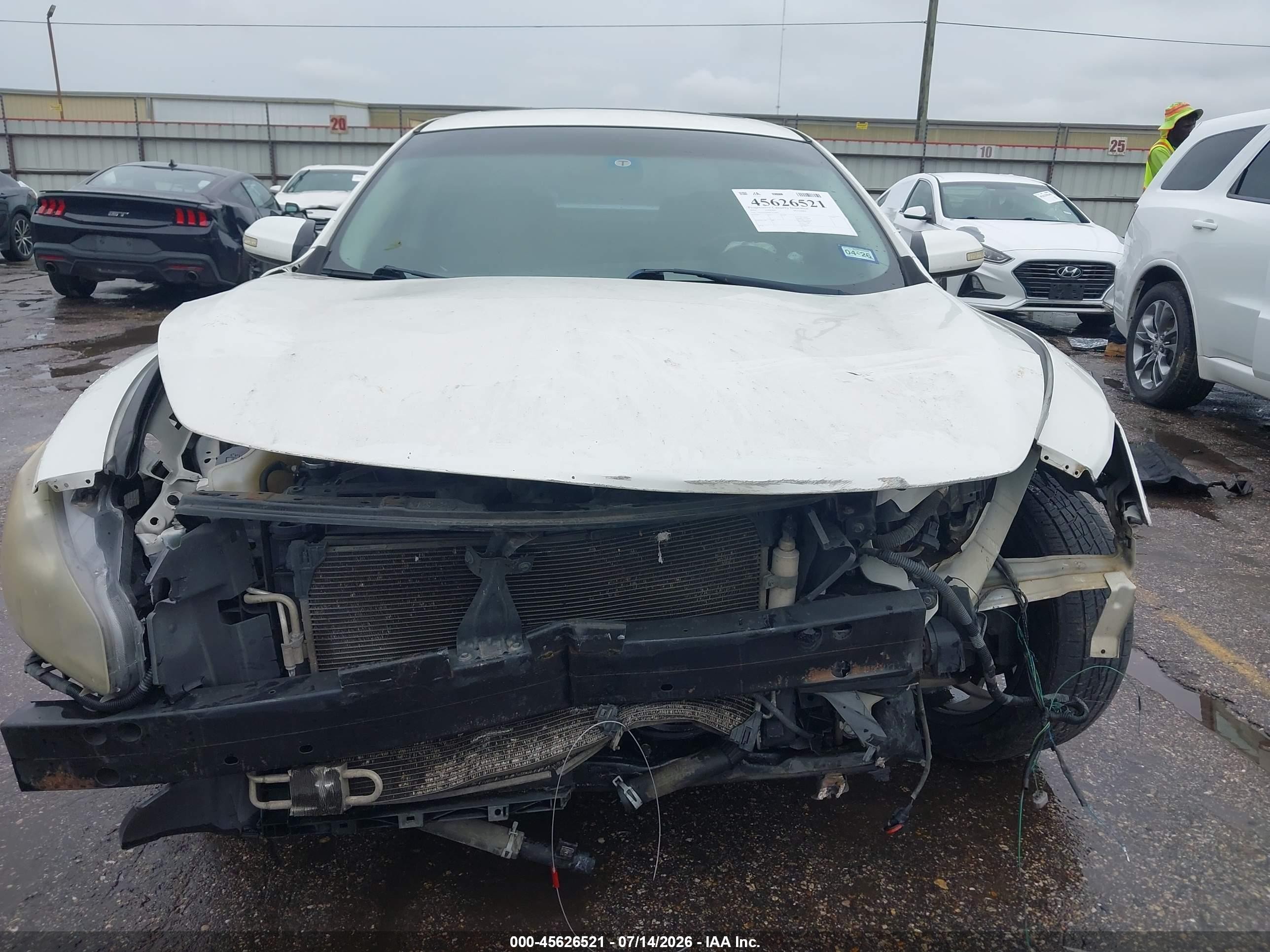 2014 Nissan Maxima 3.5 Sv Белый vin: 1N4AA5AP8EC435497