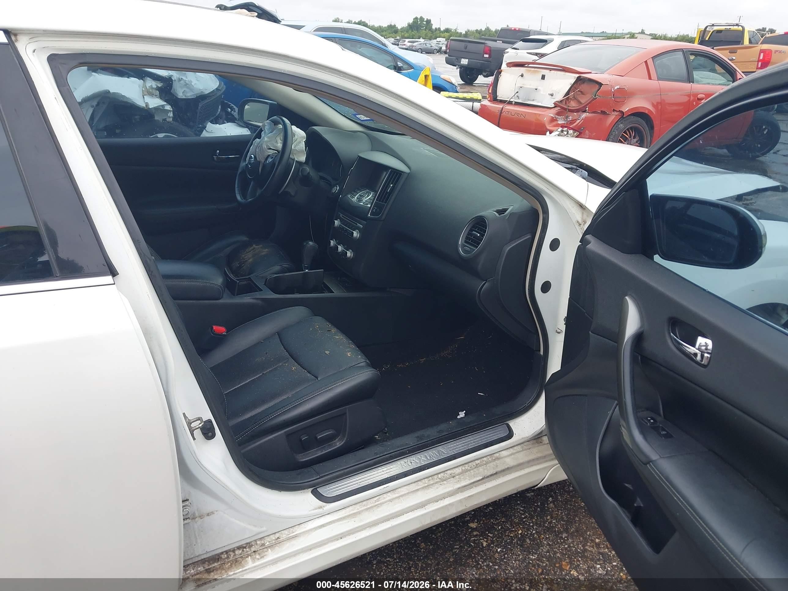 2014 Nissan Maxima 3.5 Sv Белый vin: 1N4AA5AP8EC435497