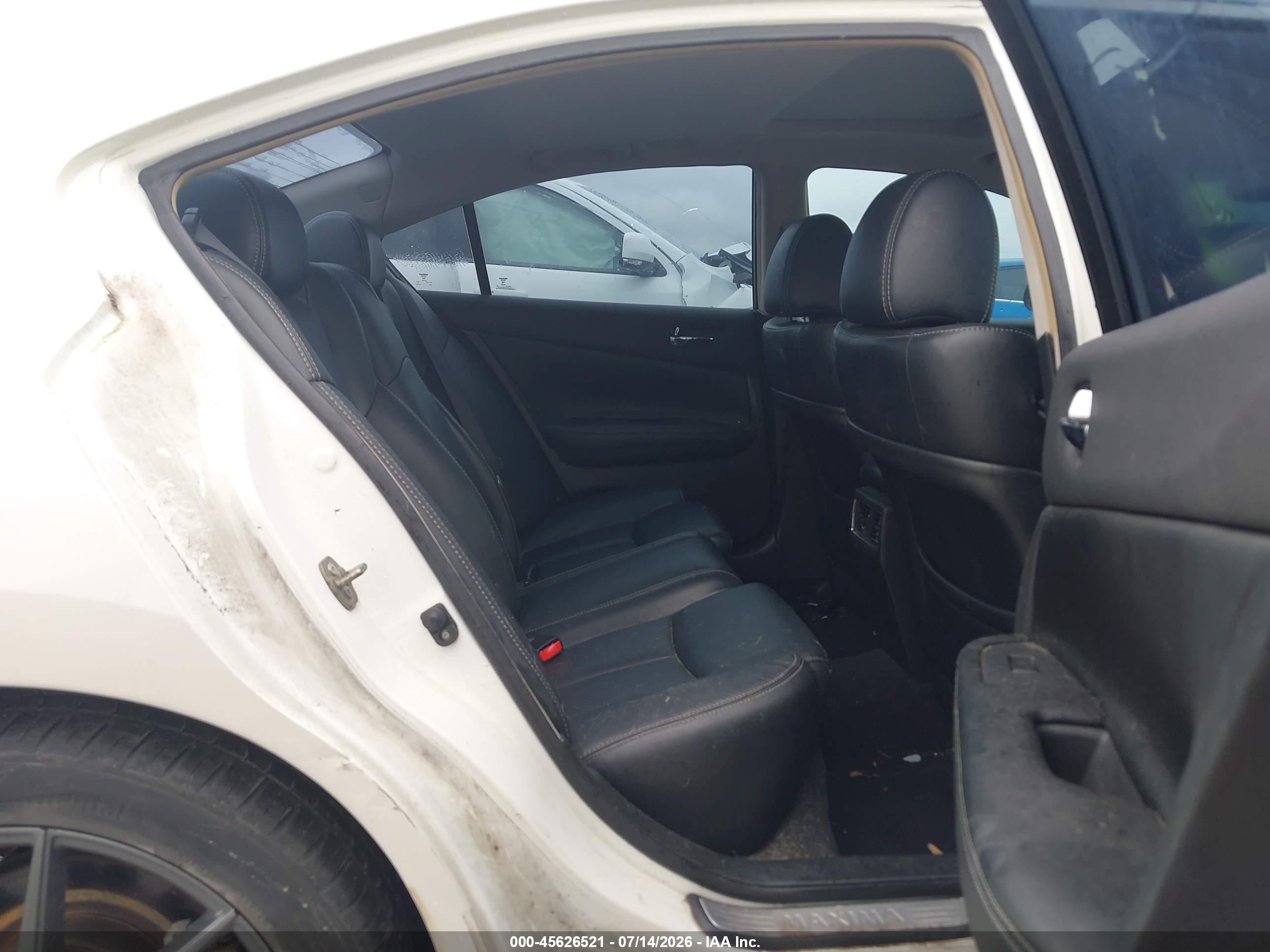 2014 Nissan Maxima 3.5 Sv Белый vin: 1N4AA5AP8EC435497