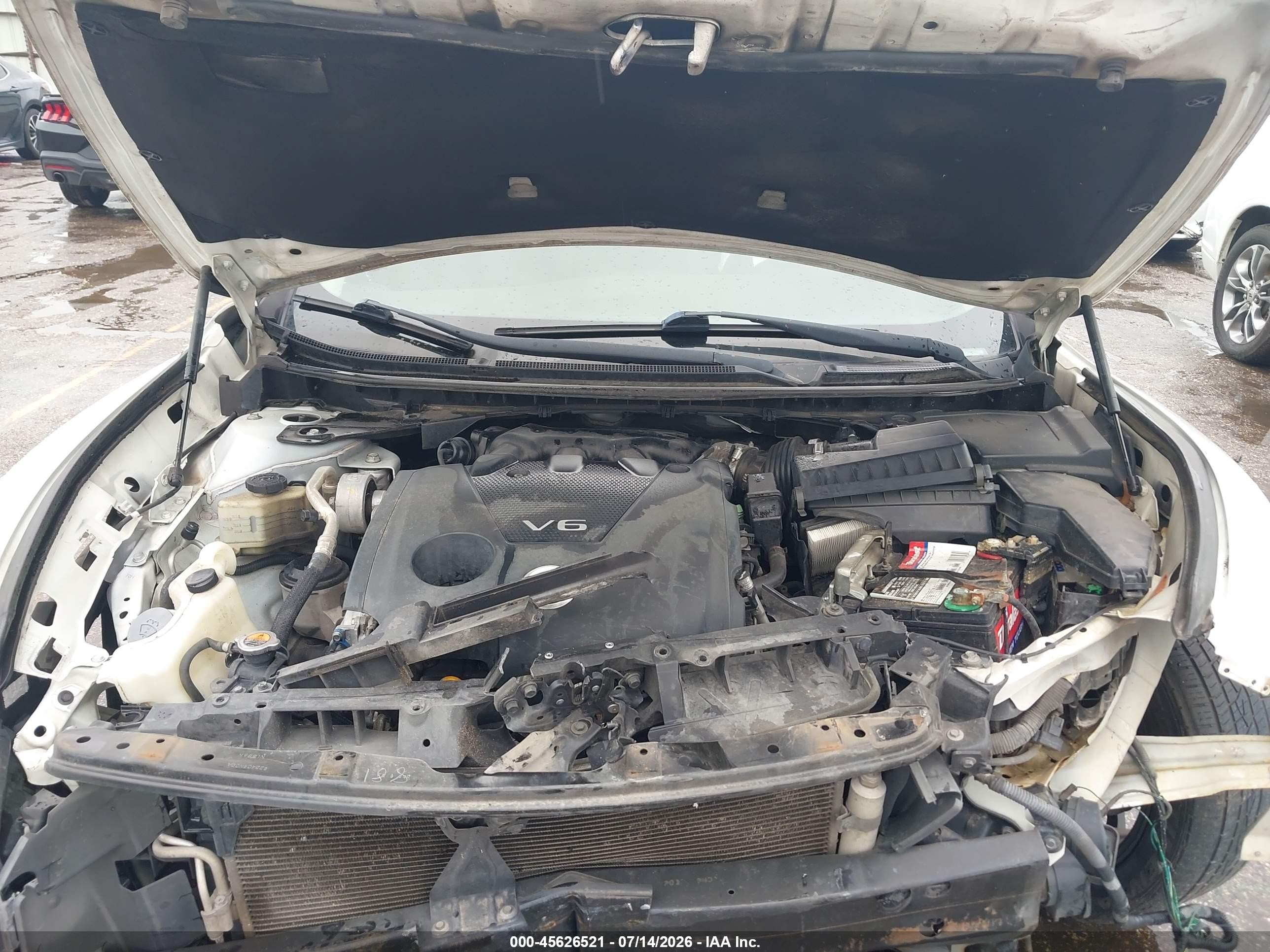 2014 Nissan Maxima 3.5 Sv Белый vin: 1N4AA5AP8EC435497