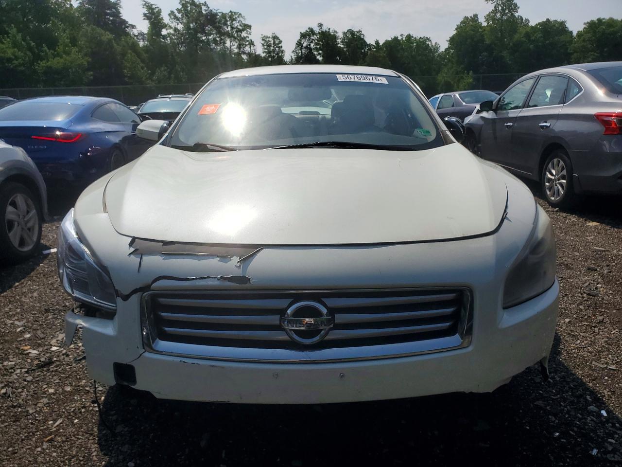 2014 Nissan Maxima 3.5 S White vin: 1N4AA5AP8EC443003