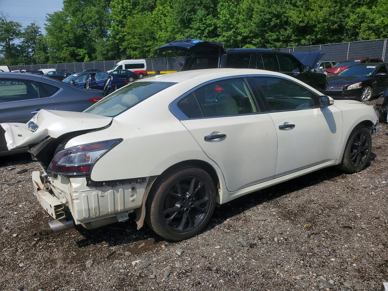 2014 Nissan Maxima 3.5 S White vin: 1N4AA5AP8EC443003